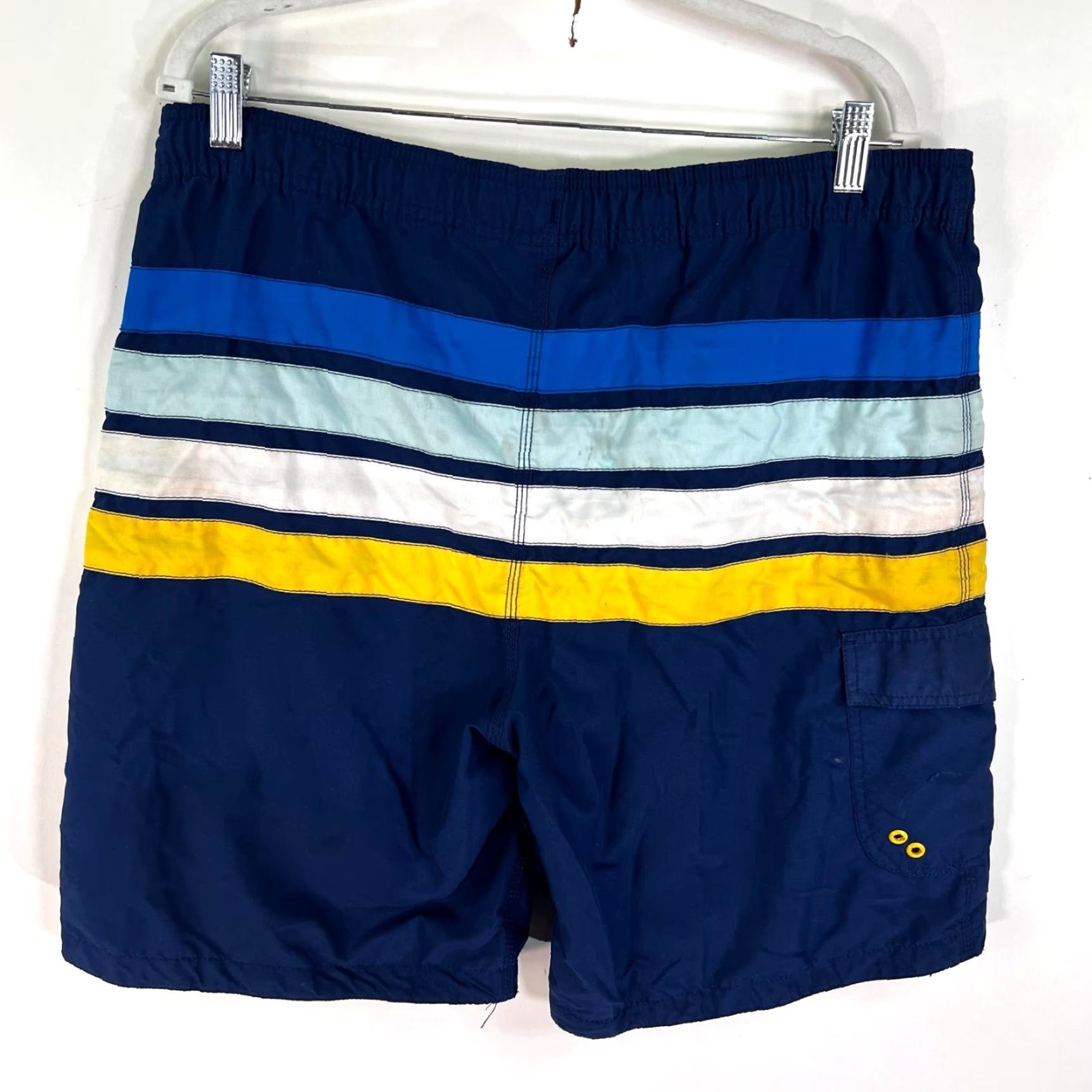 Swims **Corona Bermuda Swim Shorts Mens L Size Blue Yellow Pocket** User: **Corona Bermuda Swim Lined Shorts Mens Size L Blue Yellow Pocket** Size US 33 - 5 Thumbnail