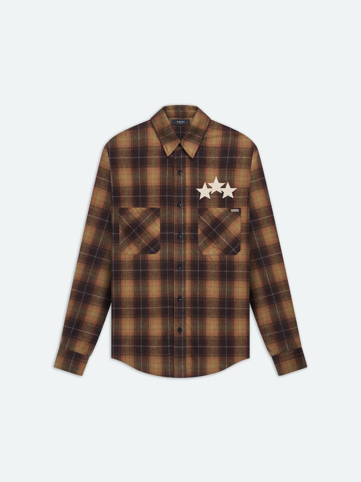 Amiri $890 Amiri leather star flannel shirt chai tea $890 🤑 Size US M / EU 48-50 / 2 - 1 Thumbnail