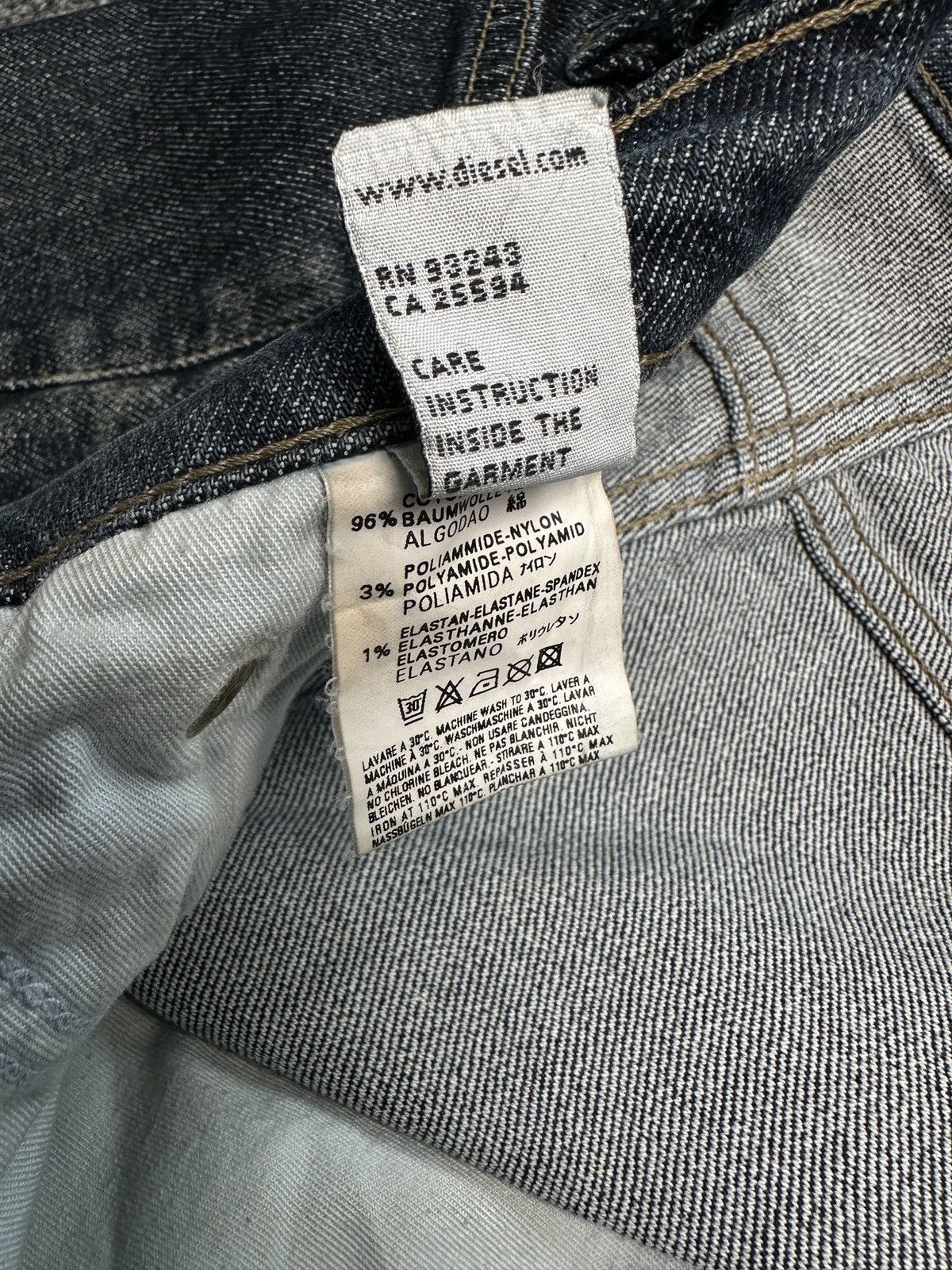 Diesel 00s DIESEL Flared Jeans Denim Pants Low Rise Y2K Style sz 26 Size 26" / US 2 / IT 38 - 11 Thumbnail