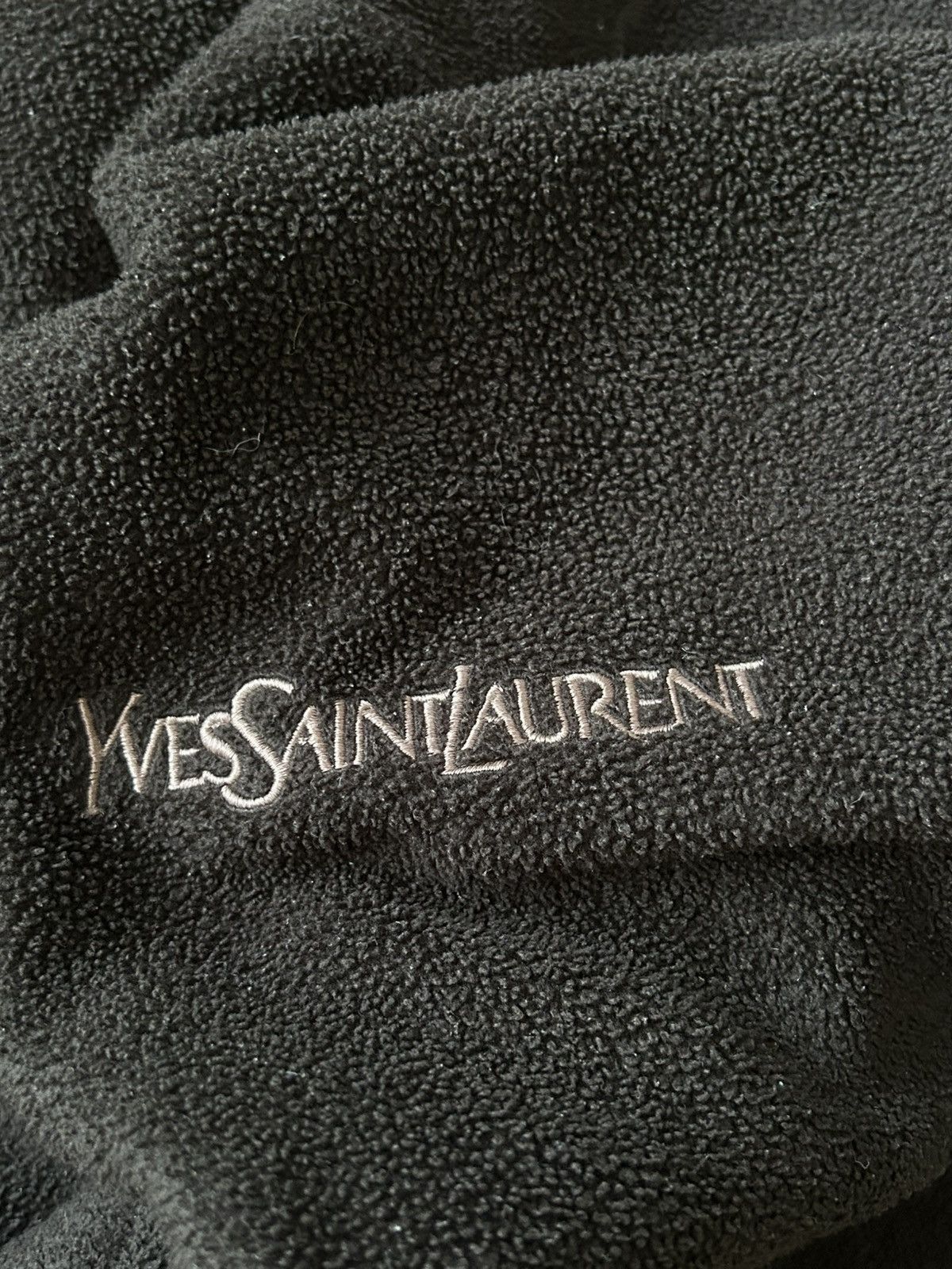 Vintage Yves Saint Laurent Vintage Fleece Pullover YSL Big Logo Size US S / EU 44-46 / 1 - 18 Thumbnail