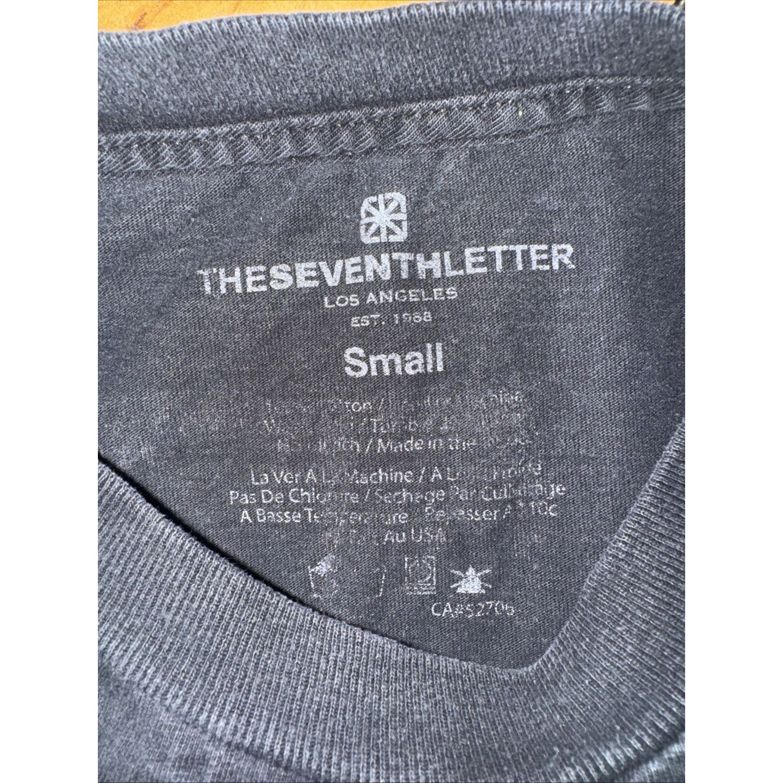 The Seventh Letter × Vintage The Seven Letter Graffiti Logo Graphic T-Shirt Black S 19x26 Size US S / EU 44-46 / 1 - 4 Thumbnail
