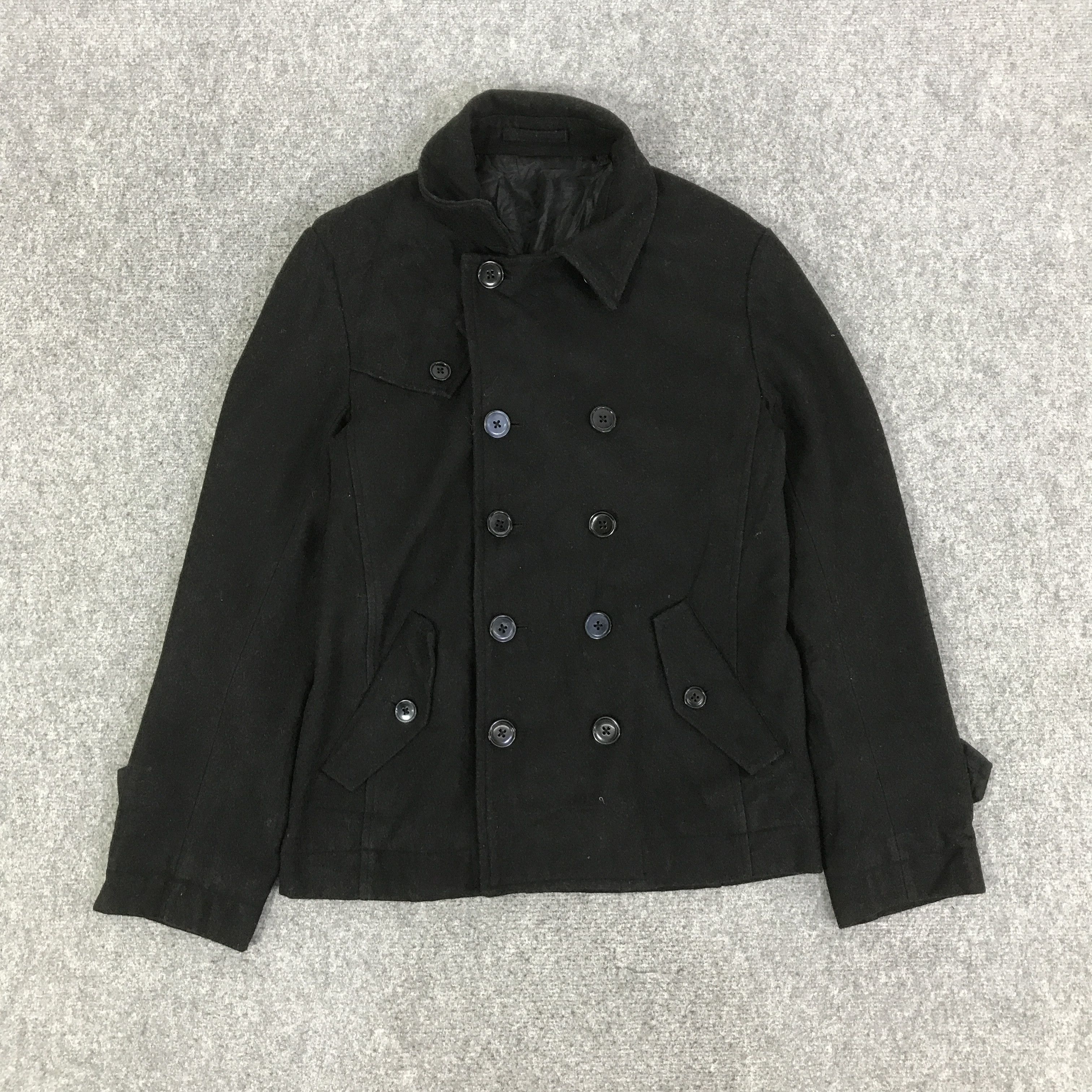 semanticdesign SEMANTIC DESIGN DOUBLE BREASTED WOOL JACKET K85B16 Size US L / EU 52-54 / 3 - 1 Thumbnail