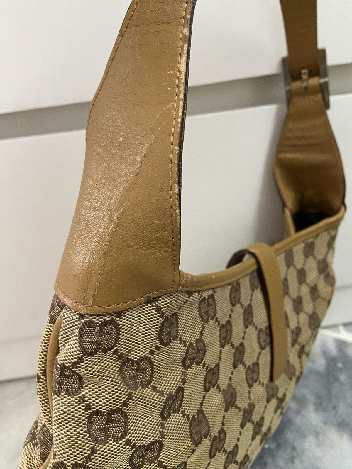 Gucci Gucci Gucci Vintage Jackie Bag in Brown Canvas and Leather Size ONE SIZE - 7 Thumbnail