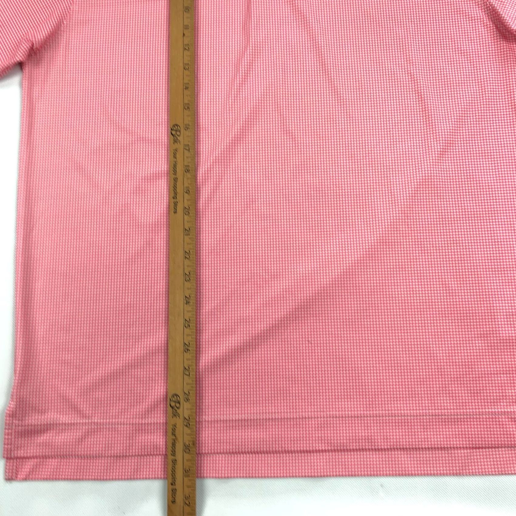 Footjoy FootJoy Polo Shirt Men L Pink Houndstooth Shadow Ridge Golf Performance FJ Size US L / EU 52-54 / 3 - 6 Thumbnail