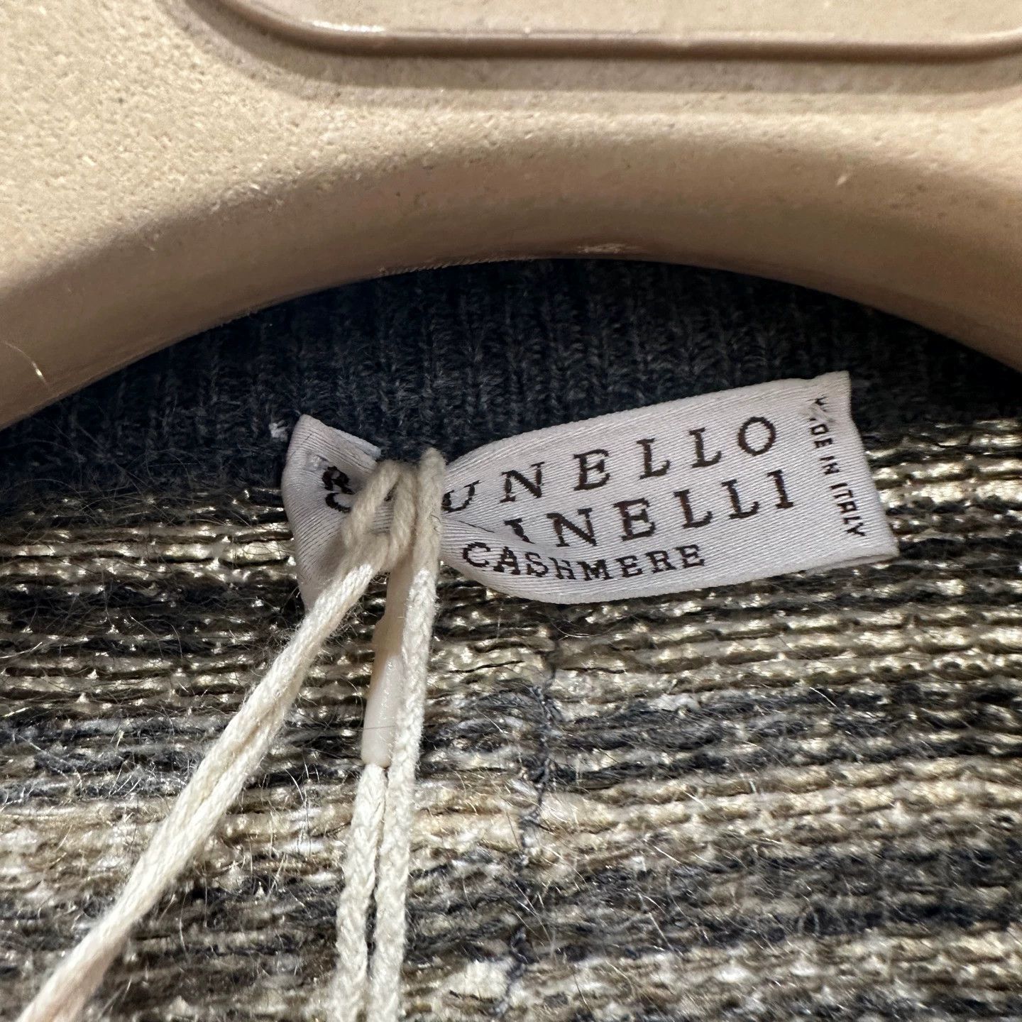 Brunello Cucinelli Brunello Cucinelli check gold l/s knit s mohair Size XS / US 0-2 / IT 36-38 - 3 Thumbnail