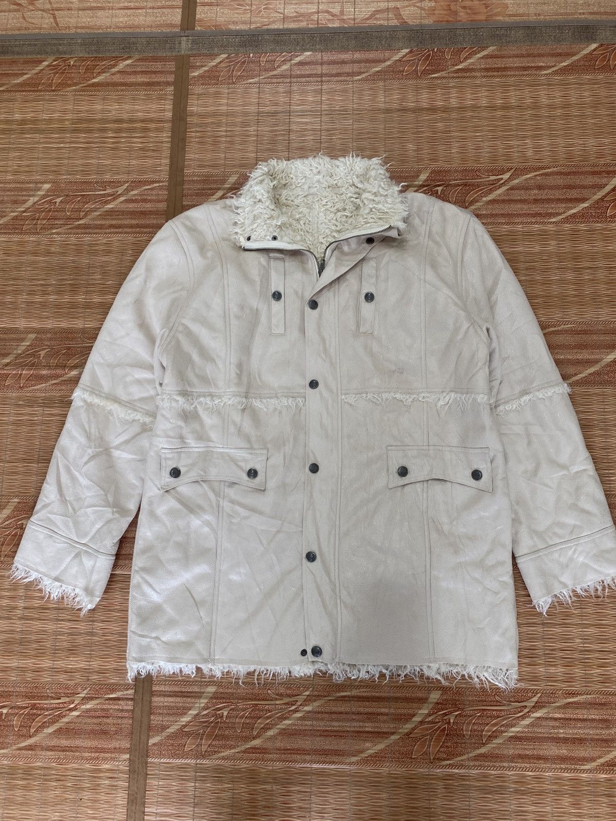 If Six Was Nine 💸BINDINGOFFER💸ATFM Faux Fur Jacket Suede Lgb Kmrii Styled Size US XL / EU 56 / 4 - 3 Thumbnail