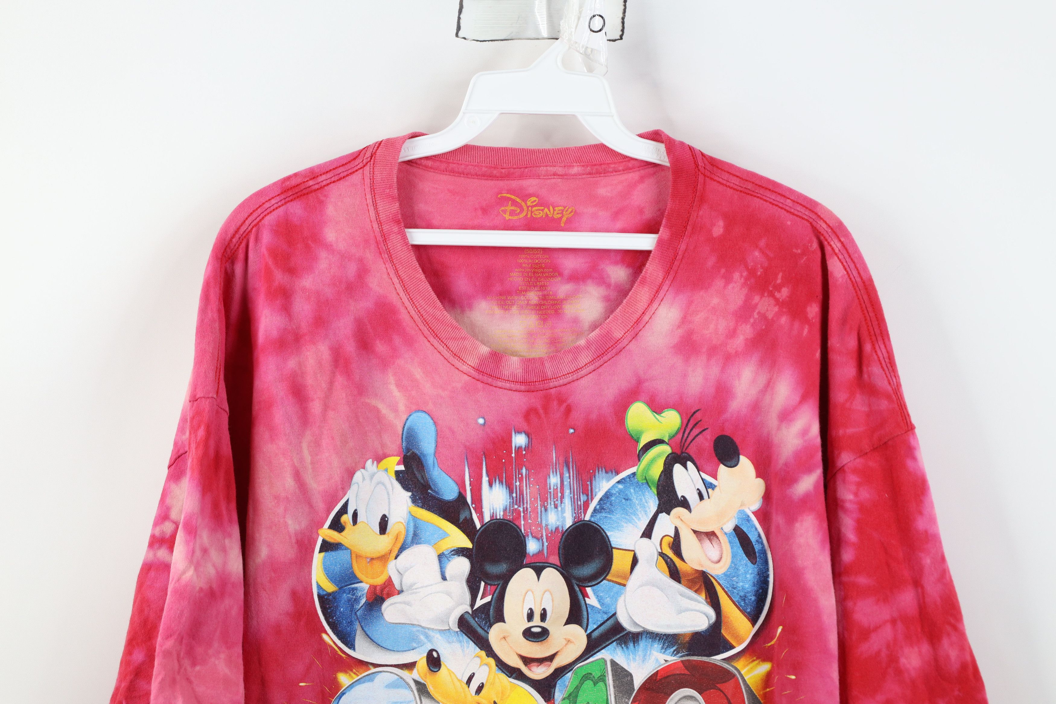 Disney Y2K Disney Acid Wash Walt Disney World Florida T-Shirt Red Size US XXL / EU 58 / 5 - 2 Thumbnail