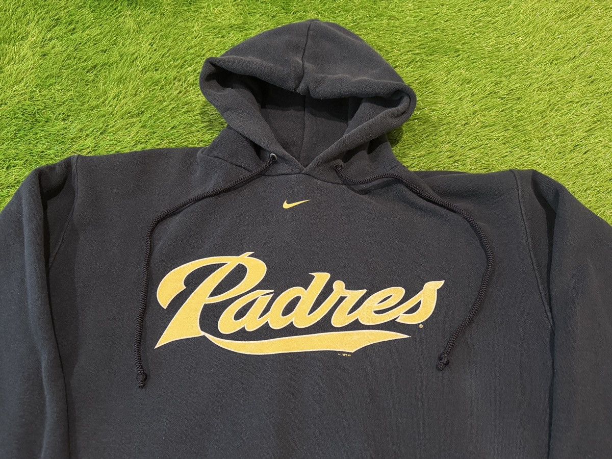 Nike RARE Team Nike Center Swoosh San Diego Padres Blue Hoodie Size US M / EU 48-50 / 2 - 2 Thumbnail