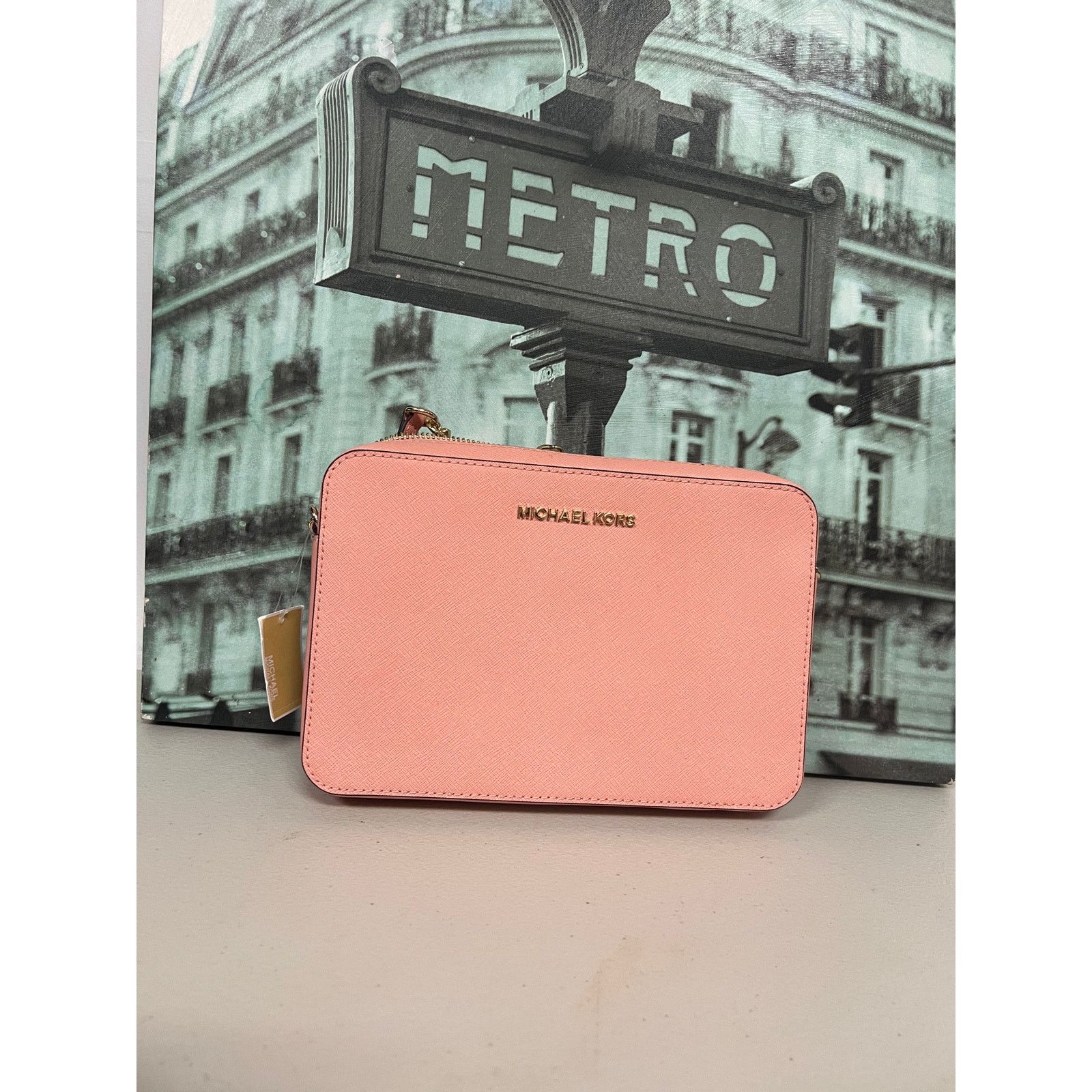 Michael Kors Michael Kors 35T8GTTC9L Jet Set Large Saffiano Camera Size ONE SIZE - 1 Thumbnail