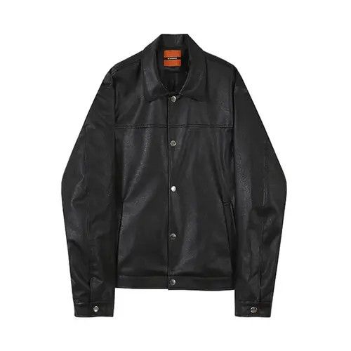 VIBE Black PU Leather Jacket Size US M / EU 48-50 / 2 - 2 Thumbnail