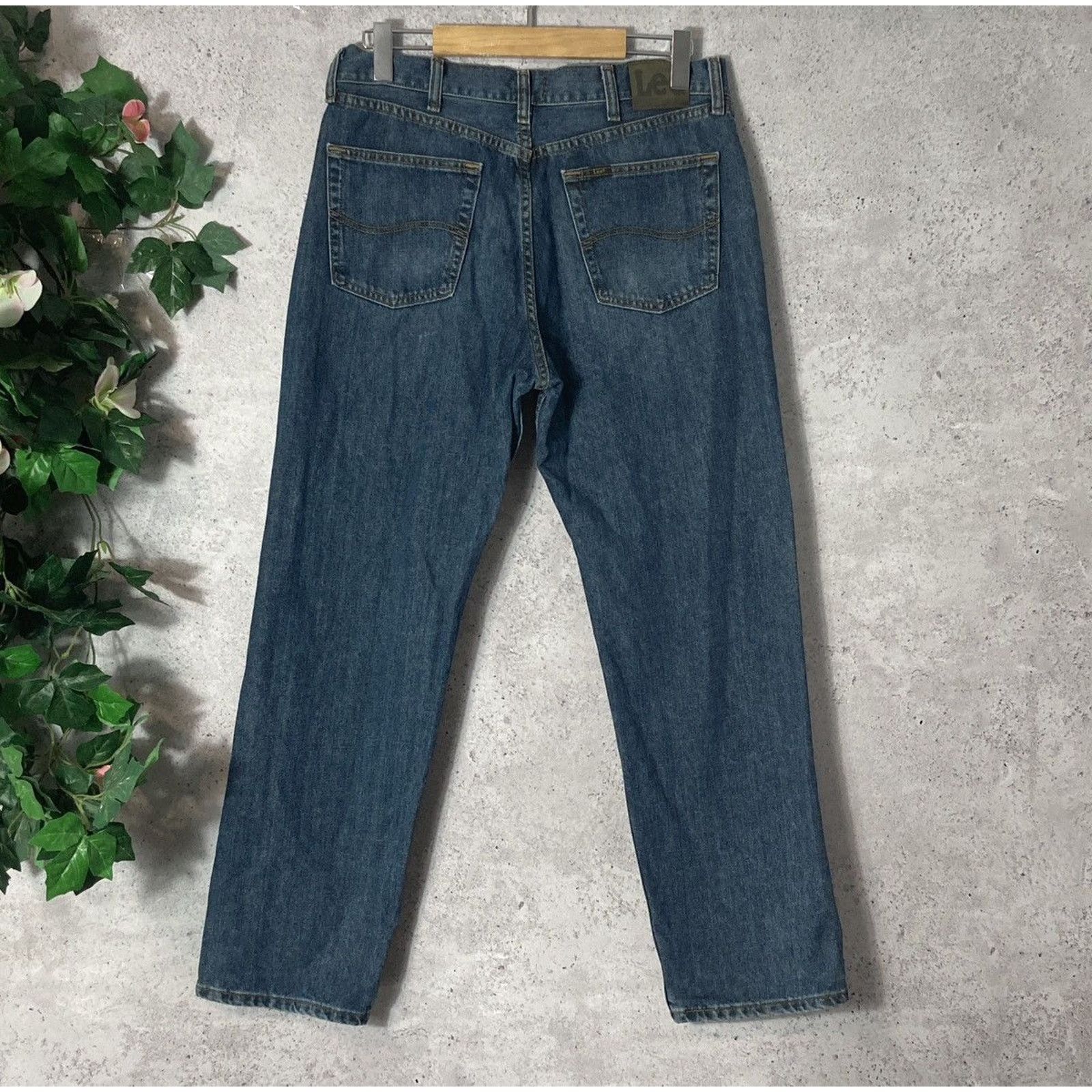 Lee × Vintage Vintage Lee Navy Denim 34x30 Size US 34 / EU 50 - 6 Thumbnail