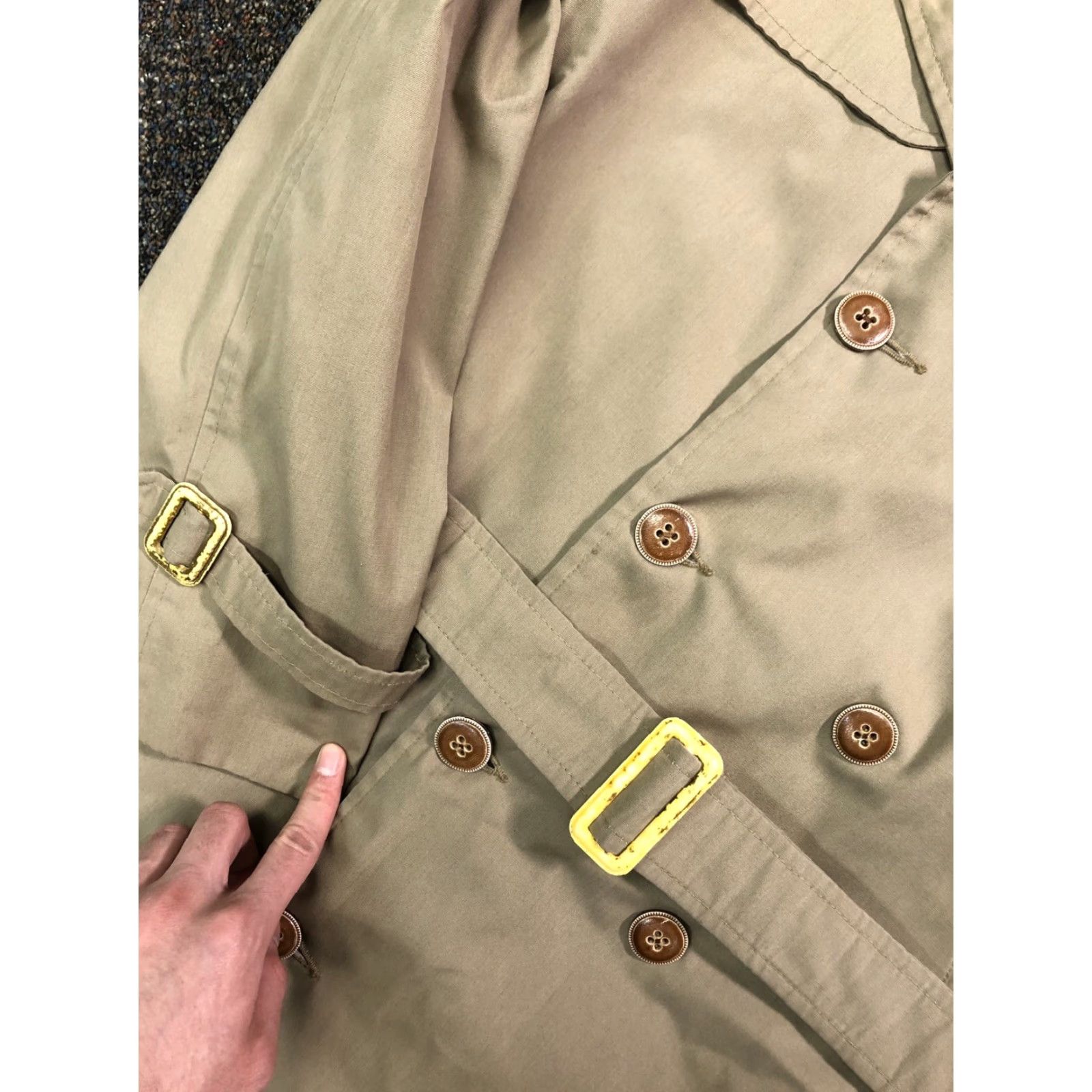Vintage VTG Wingflite Coat Trench Mens All Weather Khaki Plaid 42 Long Size 42 A21 70s Vintage Size US XS / EU 42 / 0 - 4 Thumbnail