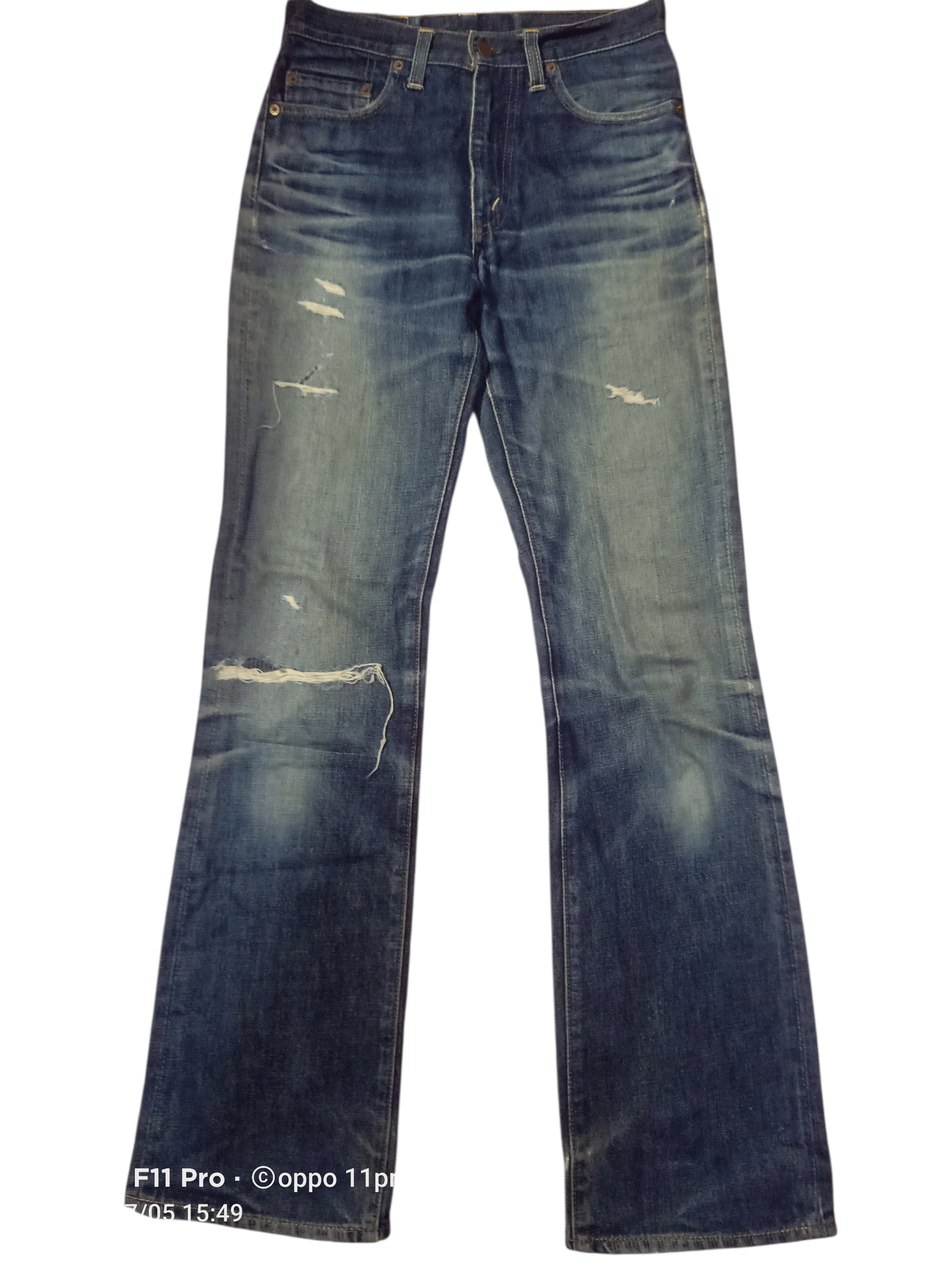 If Six Was Nine Levis Vtg LVC 517 Big E Non Selvedge Distressdenim Size US 28 / EU 44 - 25 Thumbnail