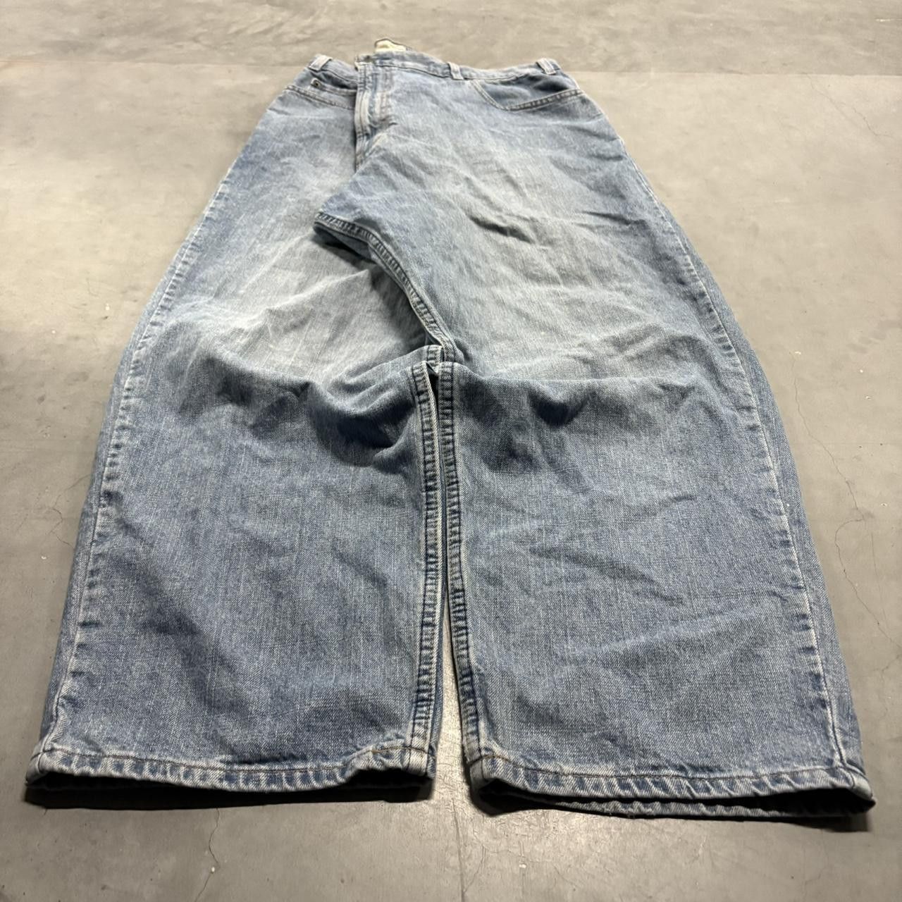 Old Navy × Vintage Crazy Vintage Y2K/2000s Super Baggy Old Navy Medium Wash Denim Jeans! Size US 38 / EU 54 - 3 Thumbnail