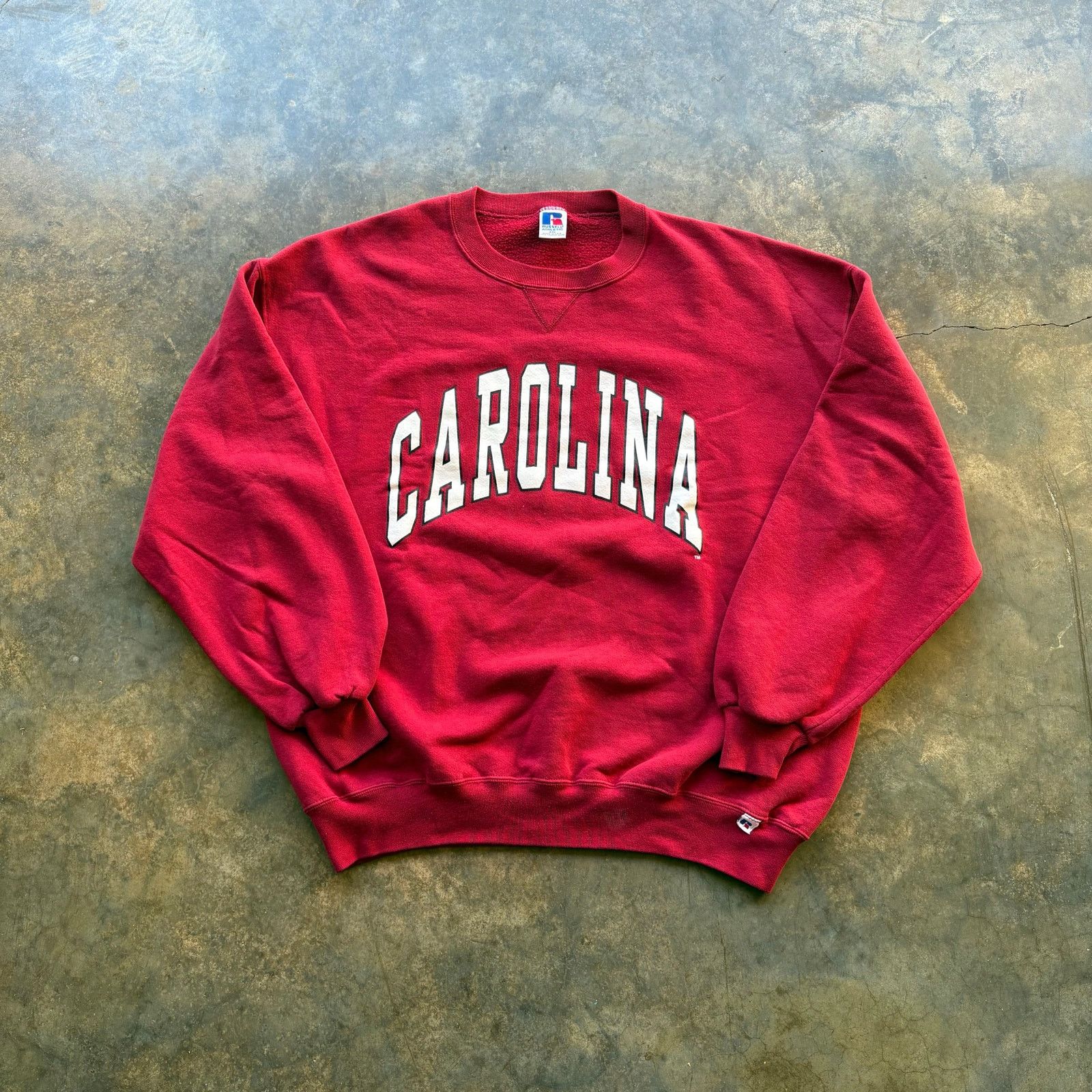 Russell Athletic Vintage 90s Carolina Boxy Russell Sweatshirt Size US XXL / EU 58 / 5 - 1 Thumbnail