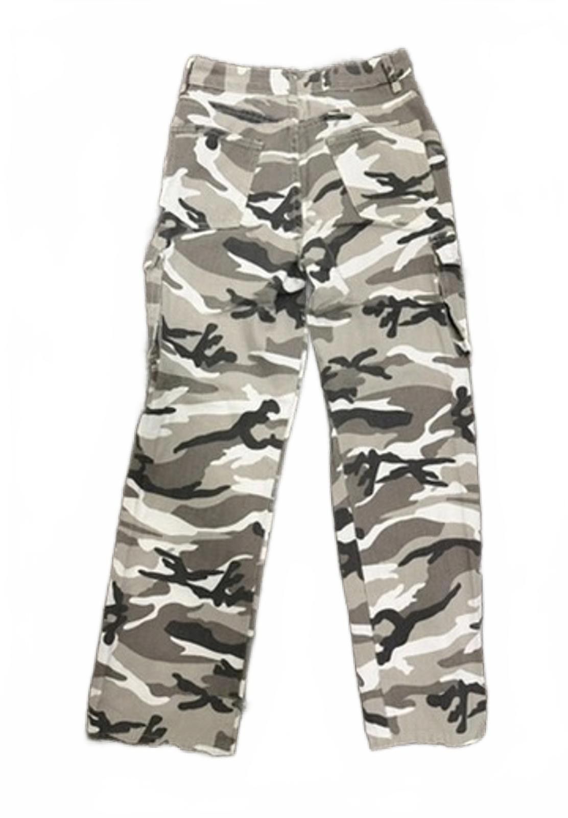 Other Camoflauge Wide Leg Jeans (X-SMALL) Size 26" / US 2 / IT 38 - 7 Thumbnail