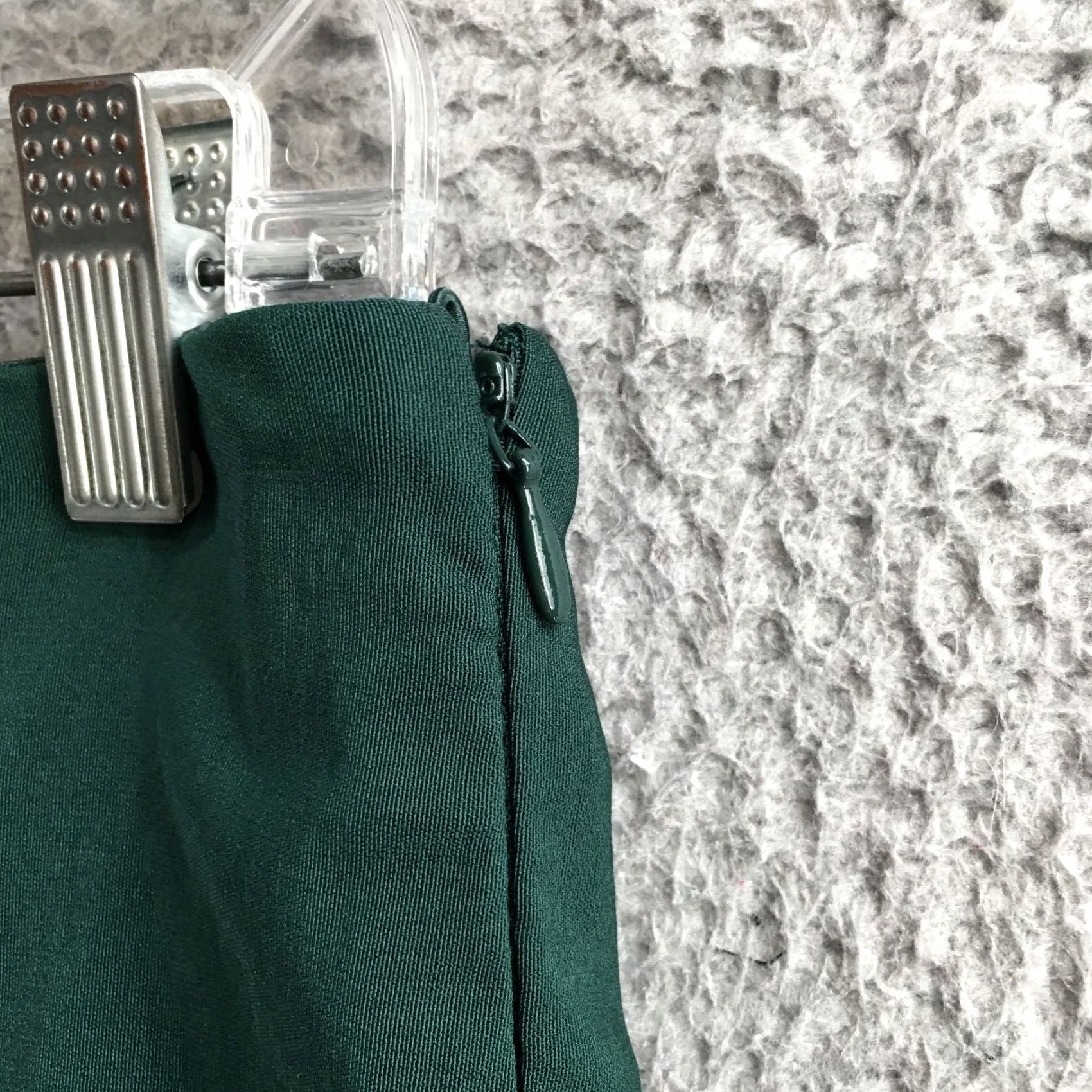 H&M H&M Skinny Pants Womens 14 Green High Rise Side Zip Slim Fit Stretch Casual NEW Size 36" / US 14 / IT 50 - 5 Thumbnail
