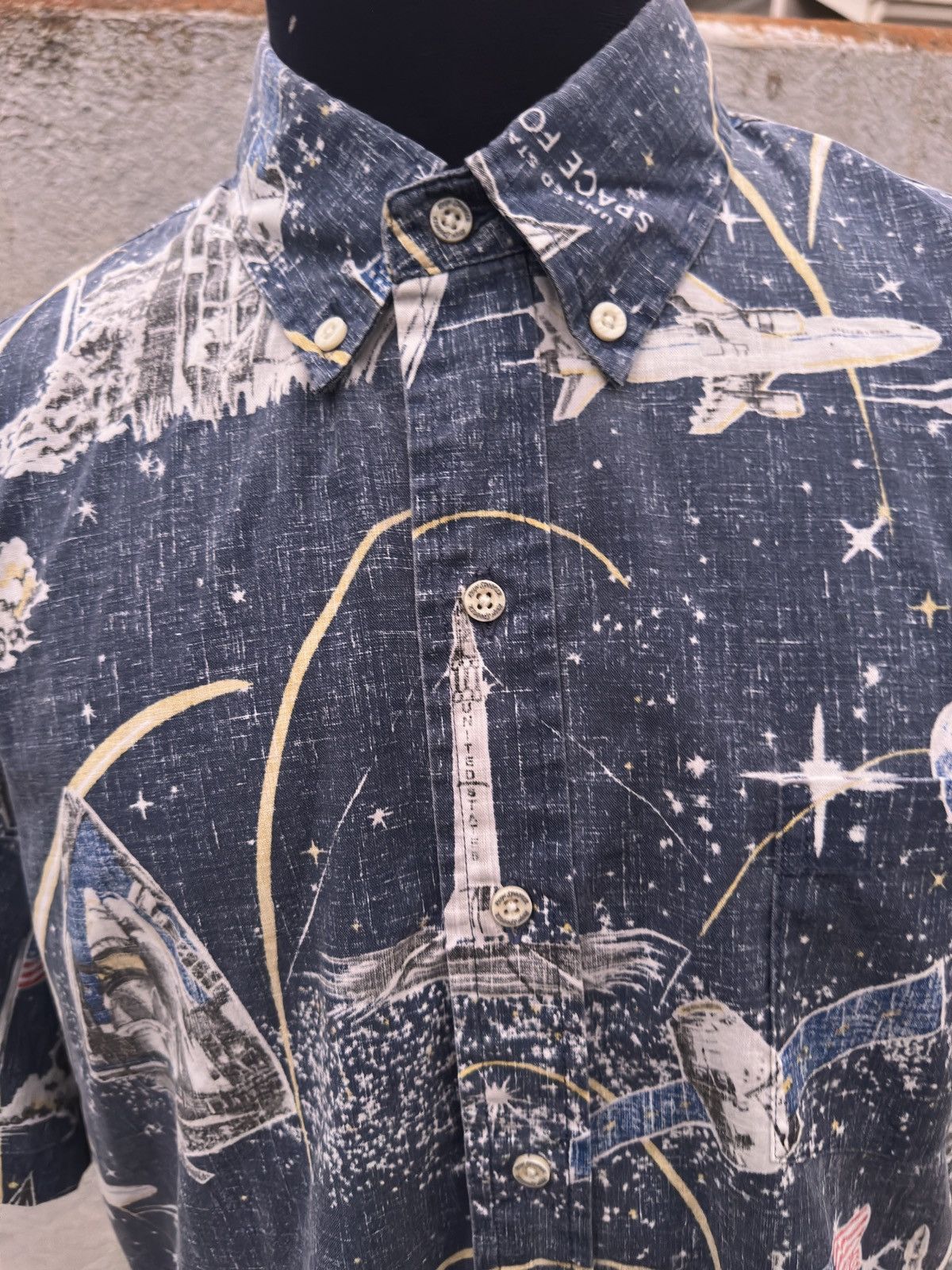Reyn Spooner Reyn Spooner United States Space Force Aloha Shirt Men's L Size US L / EU 52-54 / 3 - 3 Thumbnail