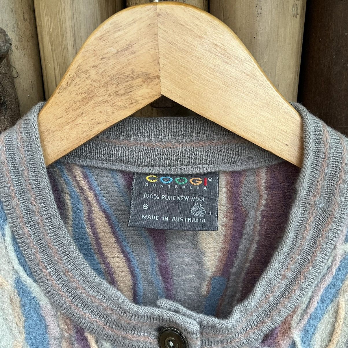 Coogi Vintage Coogi Cardigan Sweater Button 90s Pastel Colour