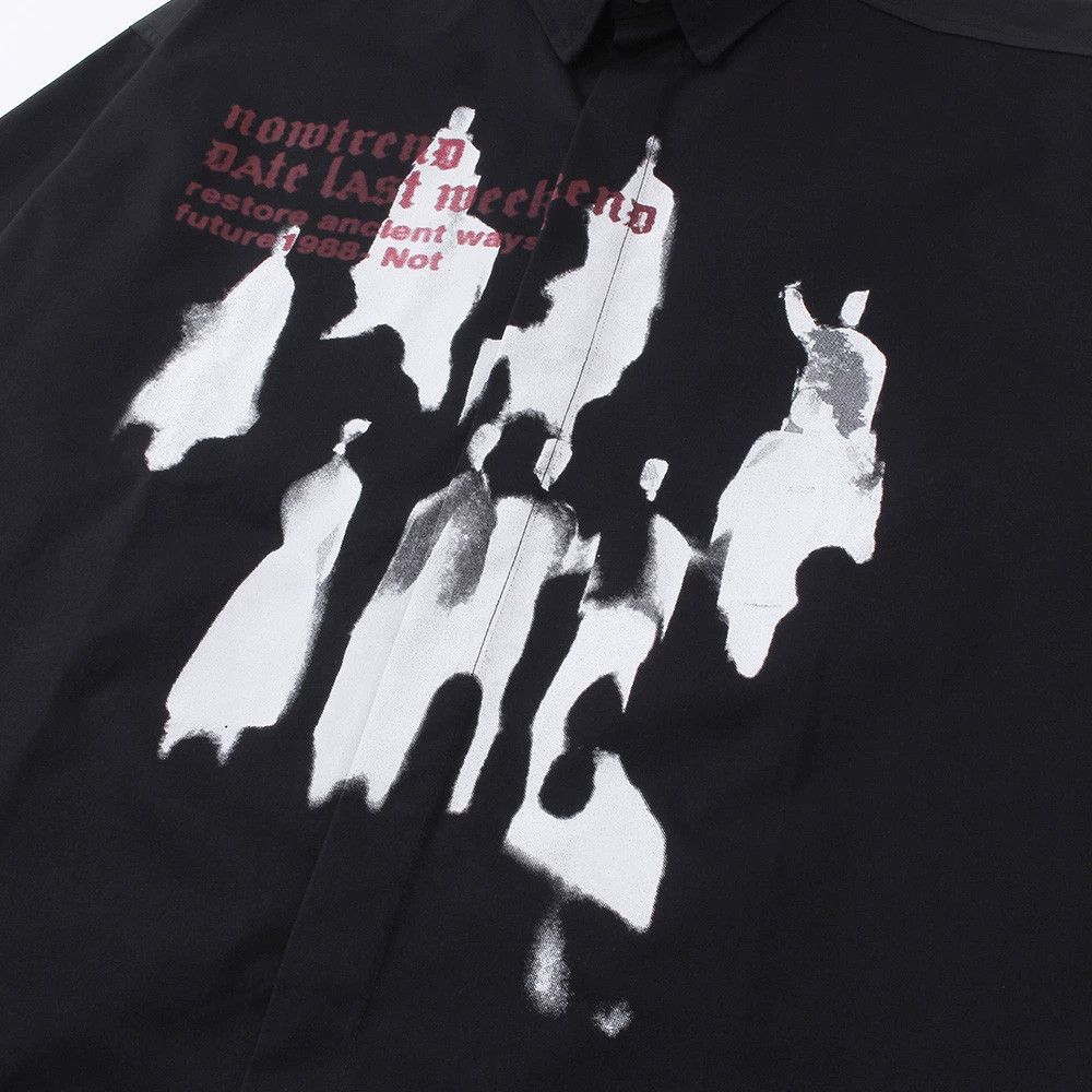 Vintage Men's Japanese loose silhouette long-sleeved shirt Size US M / EU 48-50 / 2 - 4 Thumbnail
