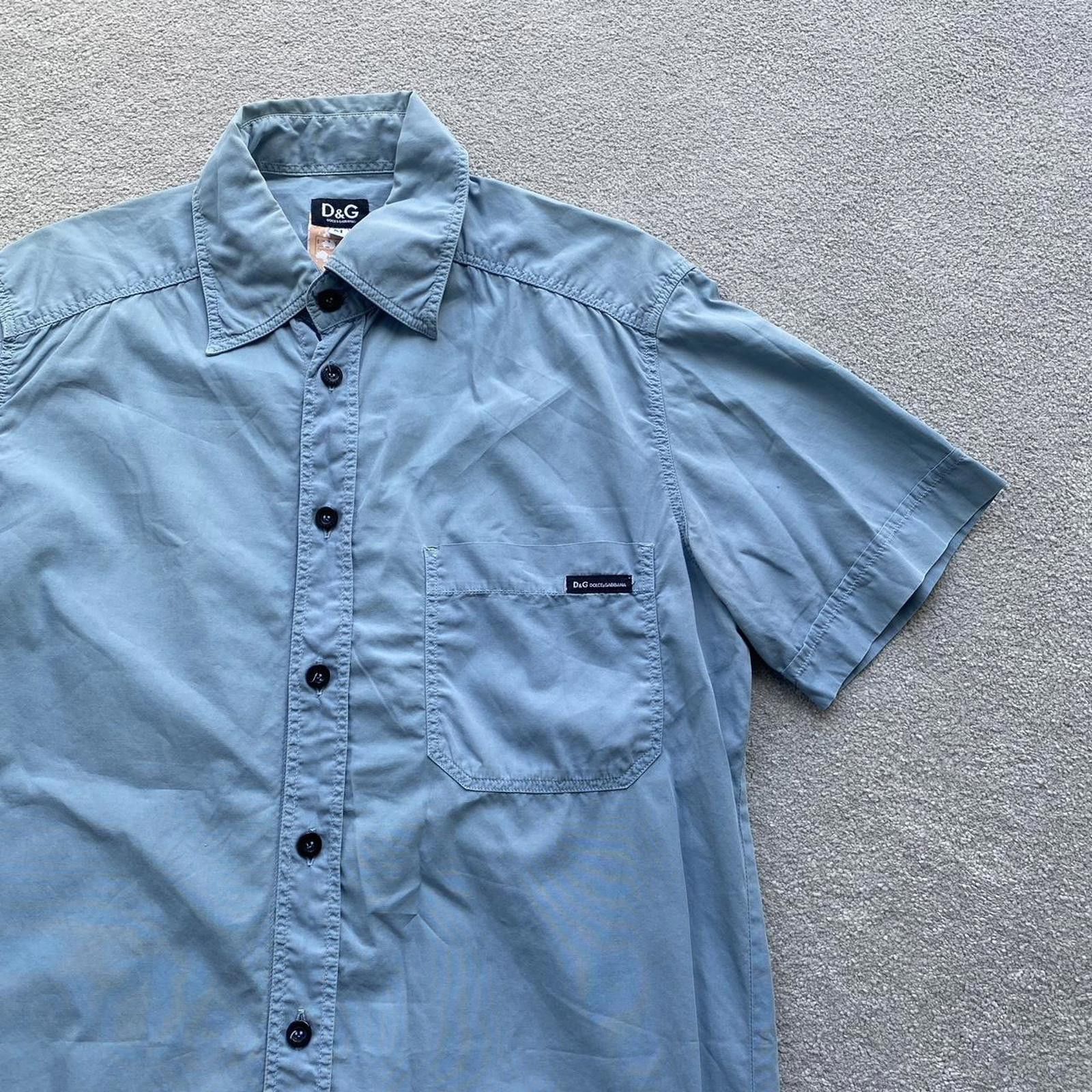 Dolce & Gabbana Dolce & Gabbana D&G Vintage Short Sleeve Button Up Shirt Size US M / EU 48-50 / 2 - 2 Thumbnail