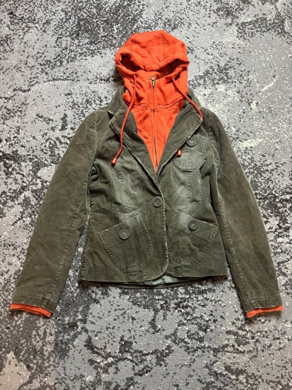 Designer × Vintage Vintage Y2K Velvet Hood Avantgarde Blaze Jacket Size US S / EU 44-46 / 1 - 6 Thumbnail