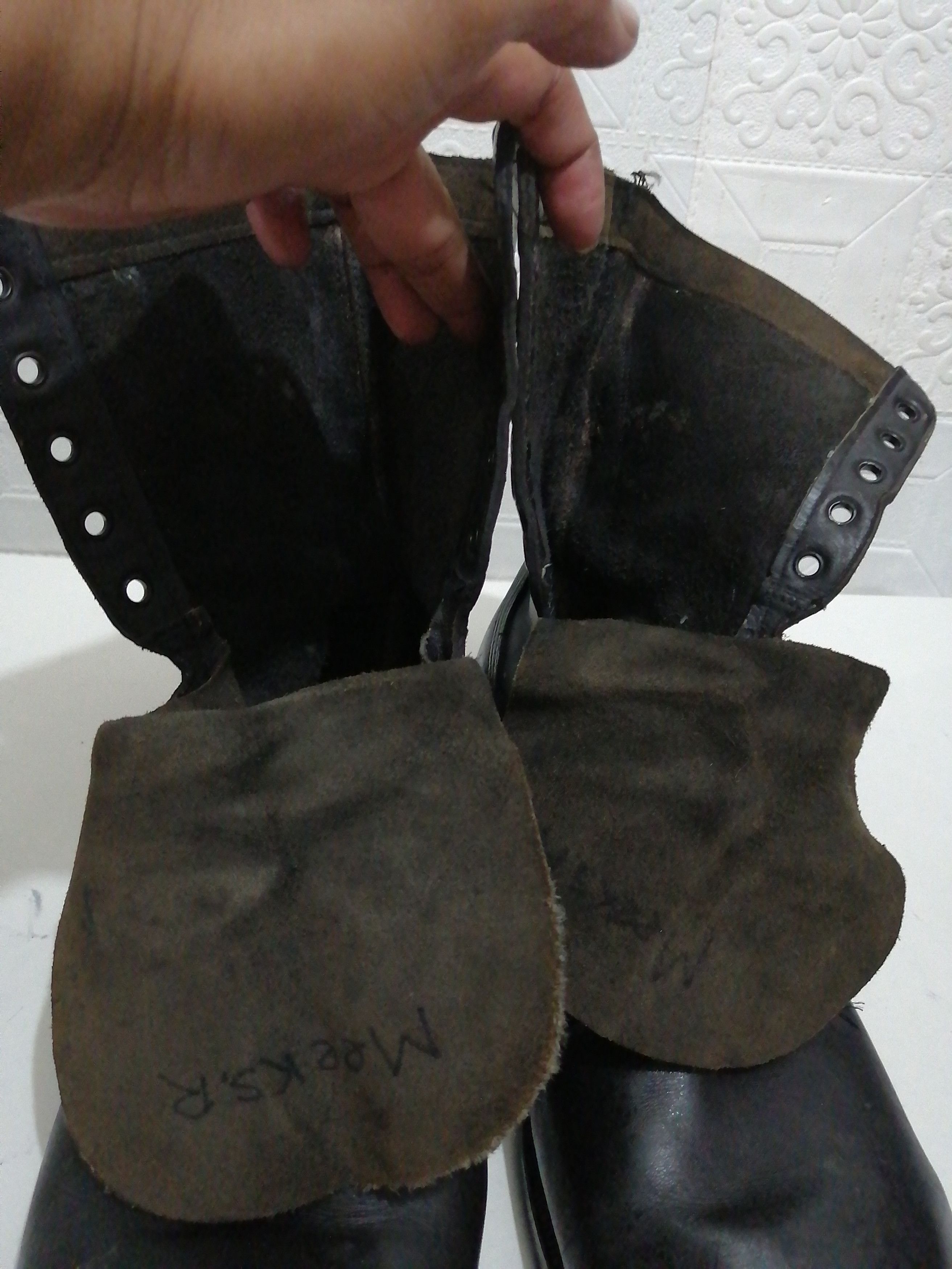 Vintage 1984 vintage combat boots by RO SEARCH Size US 12 / EU 45 - 9 Thumbnail