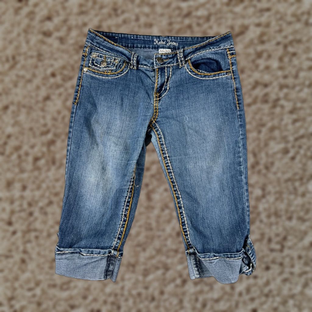 Vintage Maurices Kaba Jeans Denim Blue 9 Womens Low Rise 5-Pocket Cotton Blend Stretch Vintage: No Size 30" / US 8 / IT 44 - 1 Thumbnail