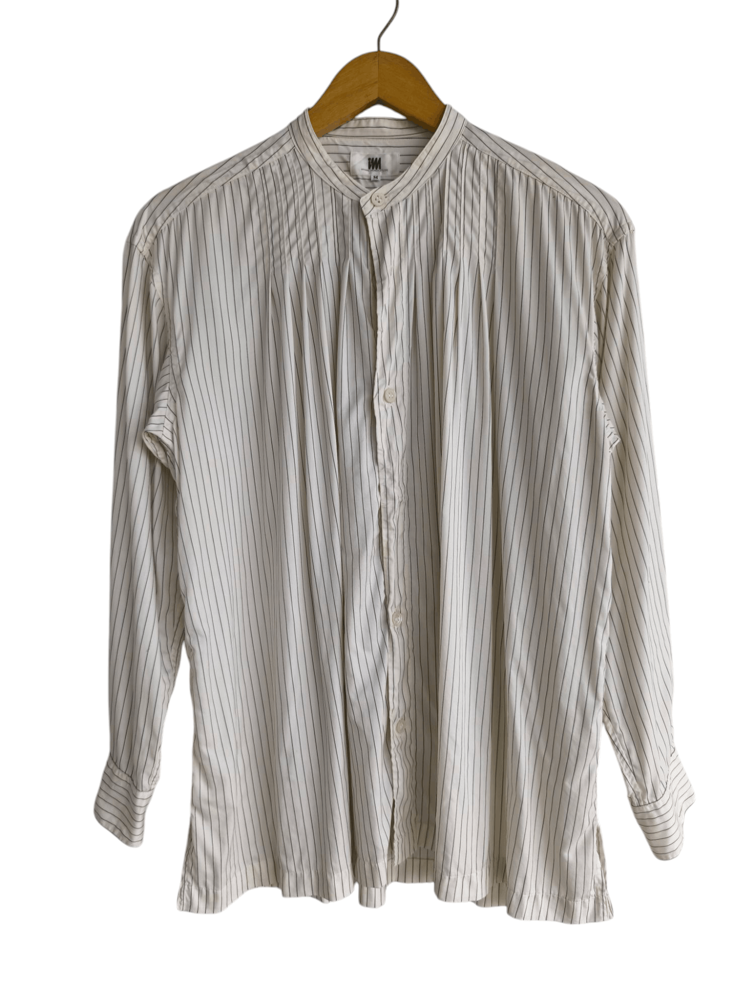 Issey Miyake × Japanese Brand Vintage Issey Miyake pleated mandarin shirt Size US M / EU 48-50 / 2 - 1 Thumbnail