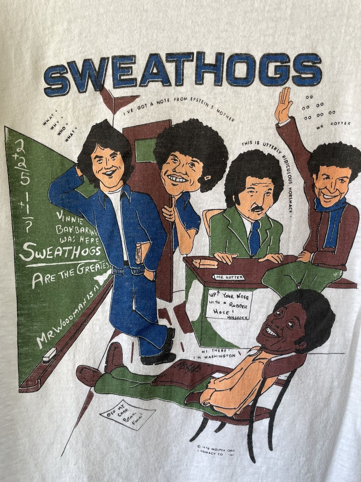 Vintage Vintage 1976 Sweathogs TV Show Ringer tee Size US L / EU 52-54 / 3 - 3 Thumbnail
