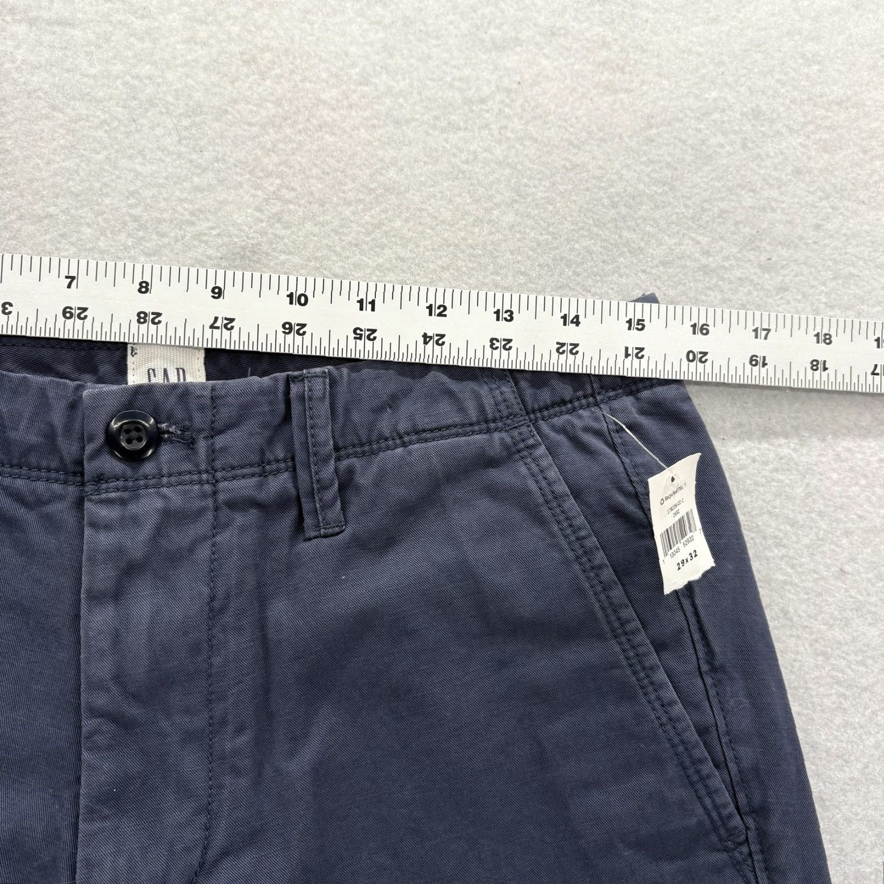 Gap Gap Straight Chino Pants Mens 29x32 Blue Mid Rise Straight Leg Cotton Casual NWT Size US 29 - 7 Thumbnail