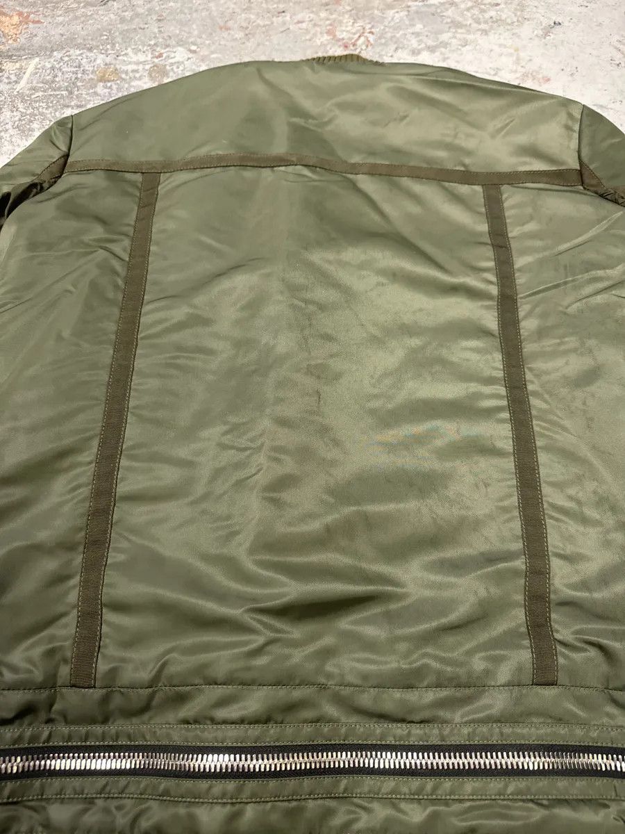 Balmain 2010s Balmain Multi Zips Aviator Green Bomber Jacket Size US M / EU 48-50 / 2 - 12 Thumbnail