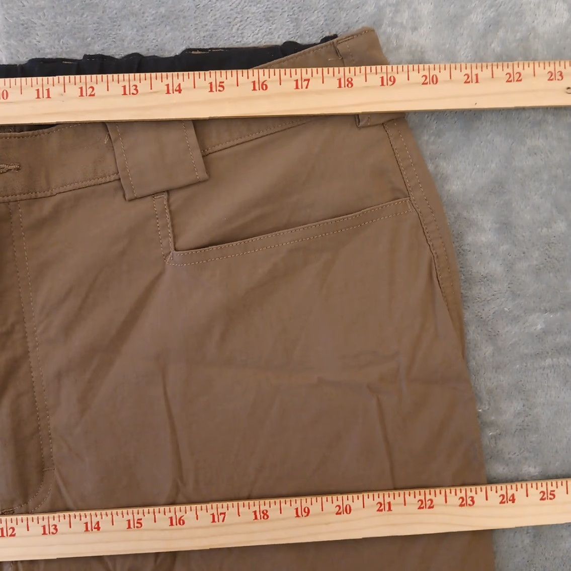 Vintage Duluth Pants Mens XL Brown Nylon Blend Elastic Waist Pockets 38x29 Casual Workwear Chino Cargo Straight Size US 36 / EU 52 - 3 Thumbnail