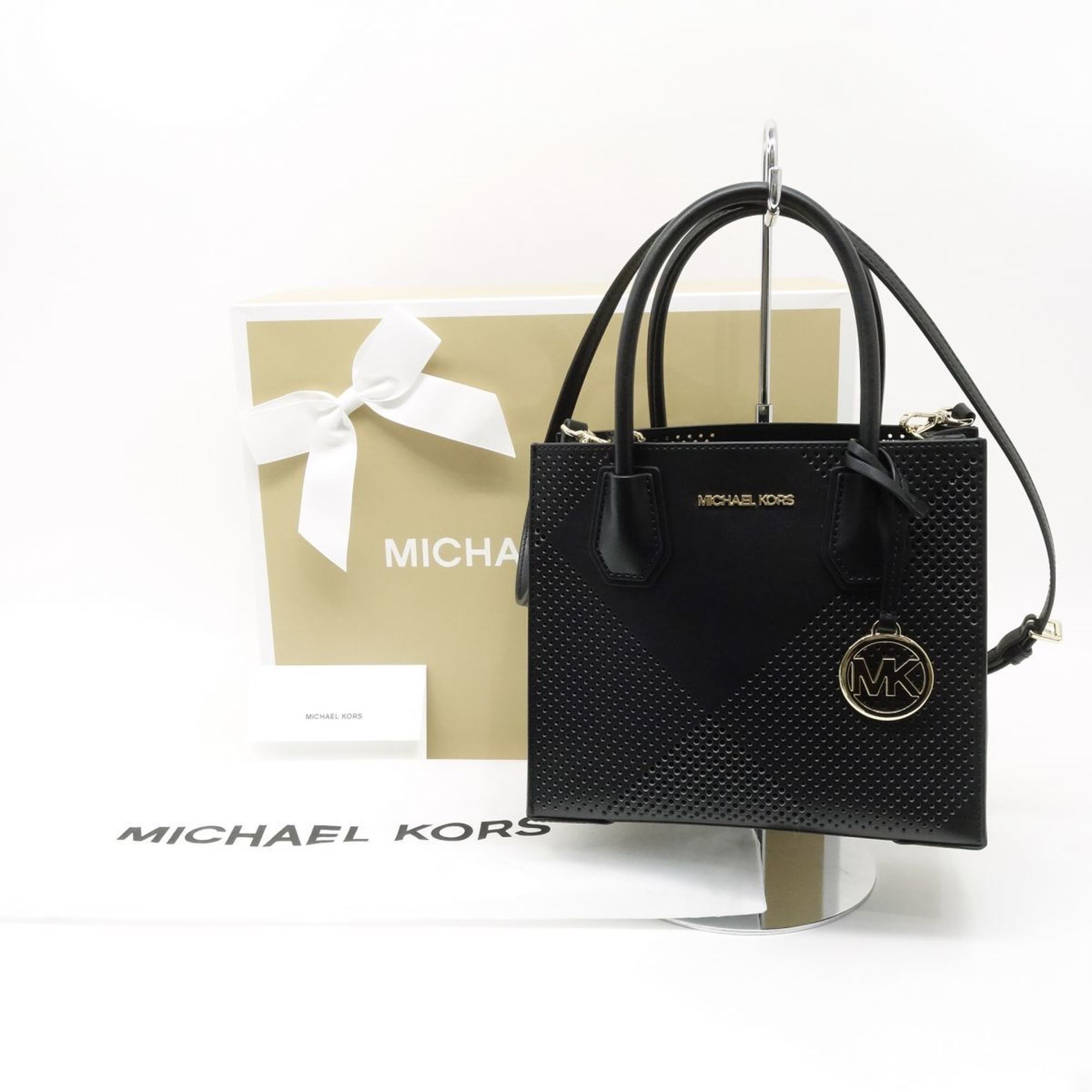 Michael Kors Mercer Shopper Tote Crossbody Punching Design Mini Shoulder Bag, Women's