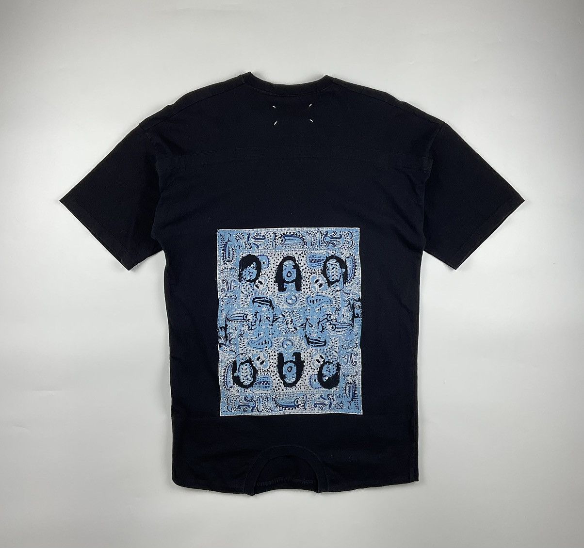 image of Maison Margiela Reconstructed Sb Fireworx Tee in Black, Men's (Size Medium)