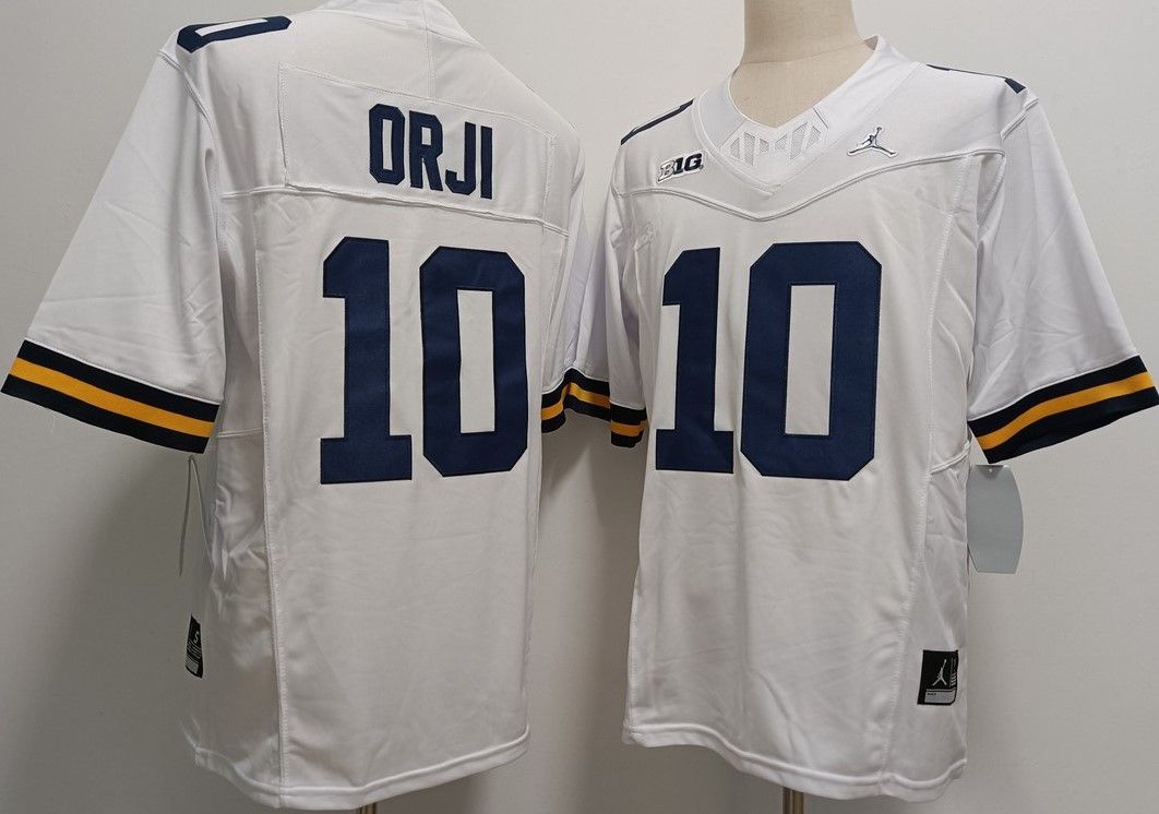 Other Men's Wolverines 10 Alex Orji White Jerseys Size US S / EU 44-46 / 1 - 2 Thumbnail