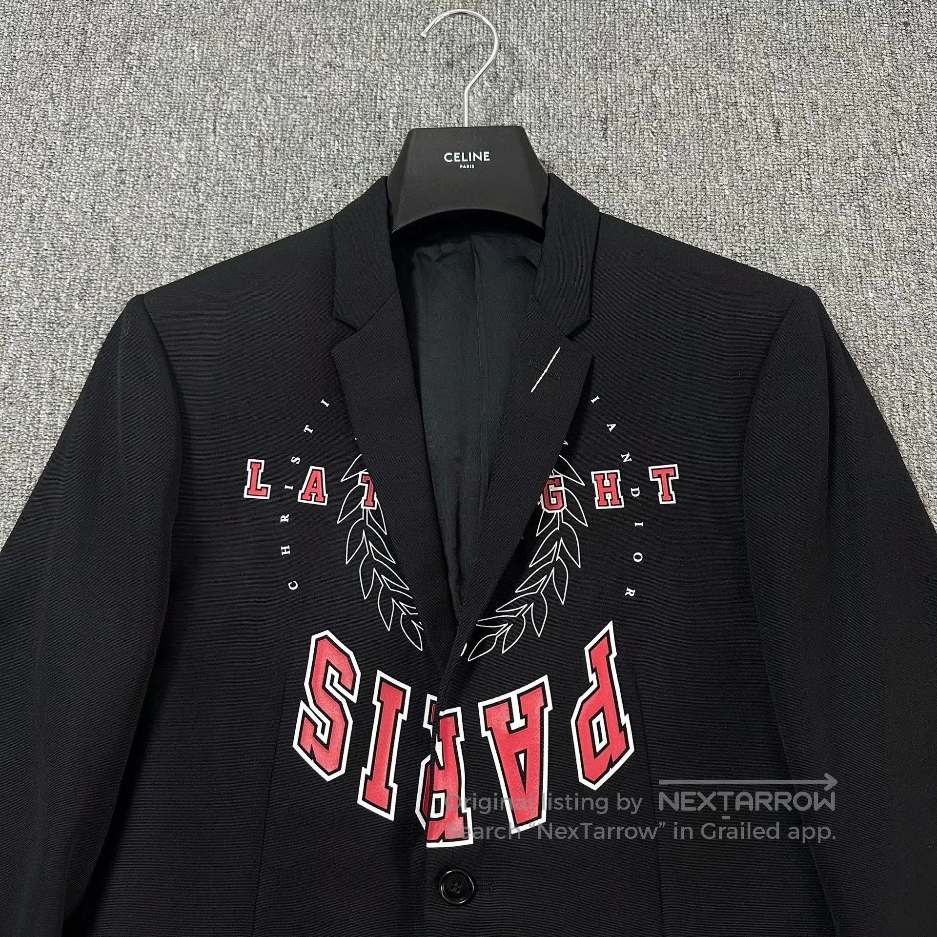 Kris Van Assche Dior Homme 18ss Wheat Logo Wool Blazer. Size US M / EU 48-50 / 2 - 2 Thumbnail