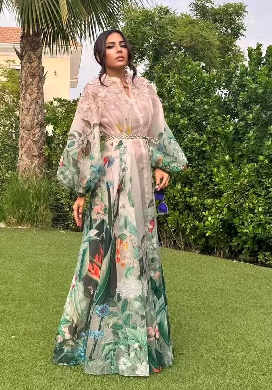 Zimmermann Zimmermann Green Floral Maxi Dress with inner dress| pockets Size XL / US 12-14 / IT 48-50 - 2 Thumbnail