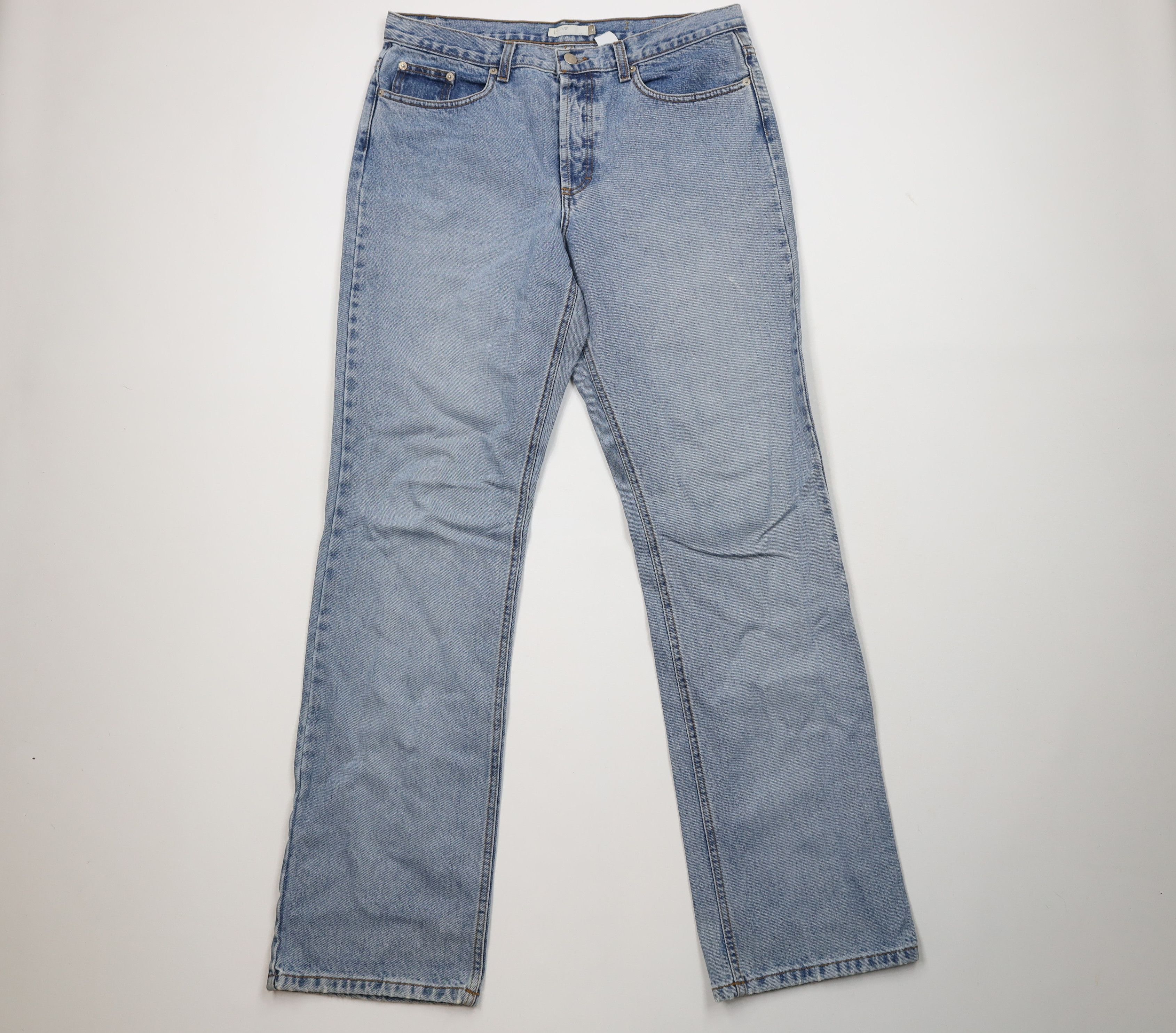 J.Crew Vintage 90s Y2K J Crew Fly Babydoll Flared Wide Leg Jeans Size 36" / US 14 / IT 50 - 1 Thumbnail