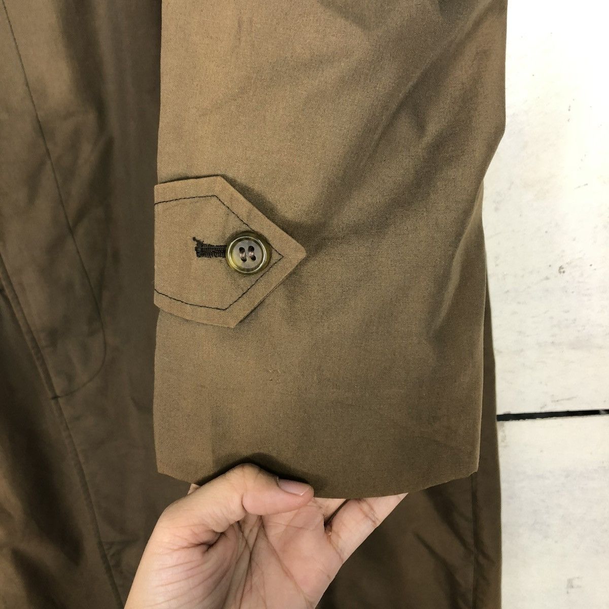 Burberry 🔥VINTAGE LONG JACKET BURBERRYS MADE IN ENGLAND RICH BROWN Size US M / EU 48-50 / 2 - 17 Thumbnail