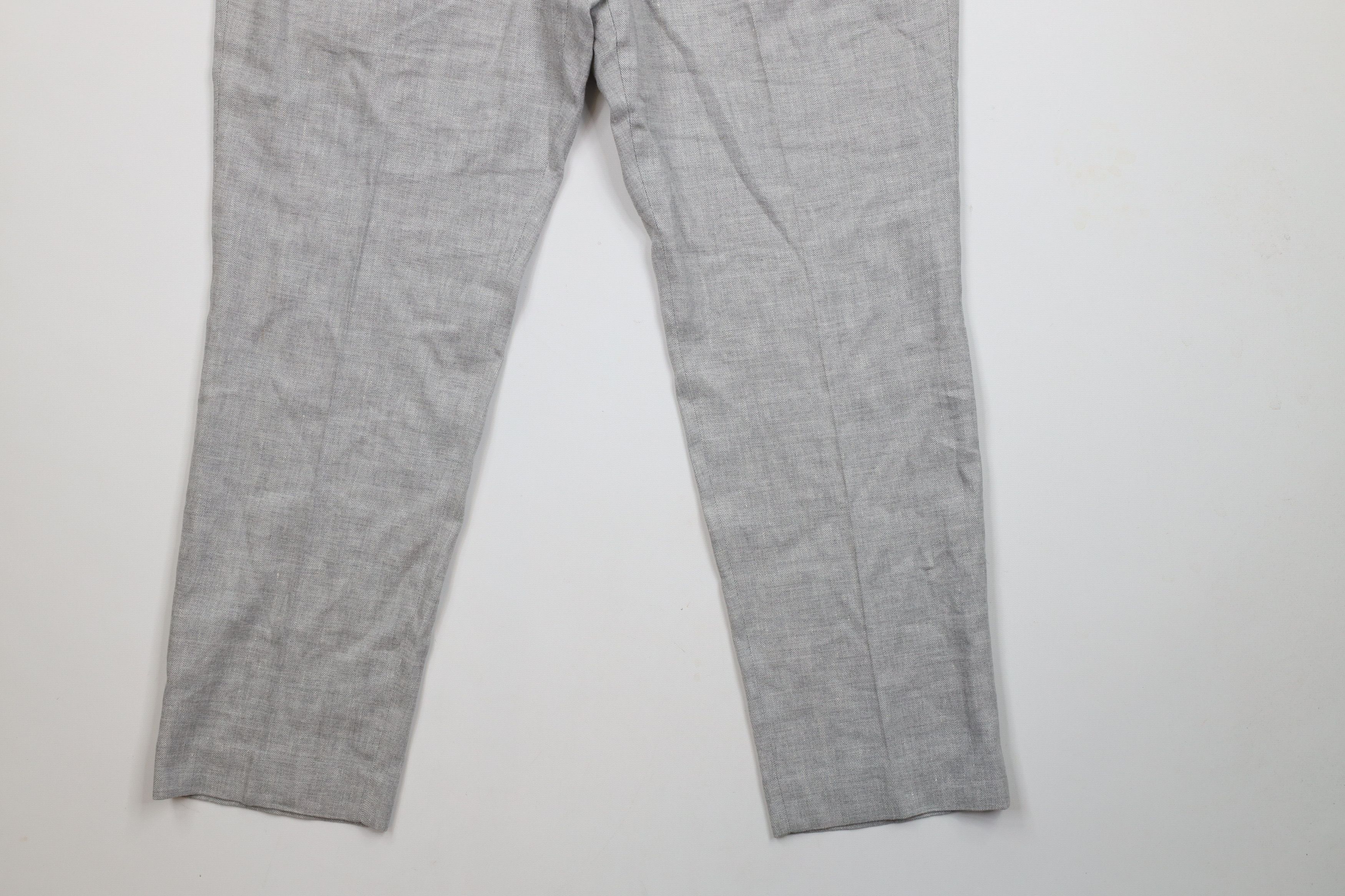 Express × Vintage Express Flannel Tapered Leg Chino Pants Trousers Gray Size US 36 / EU 52 - 4 Thumbnail