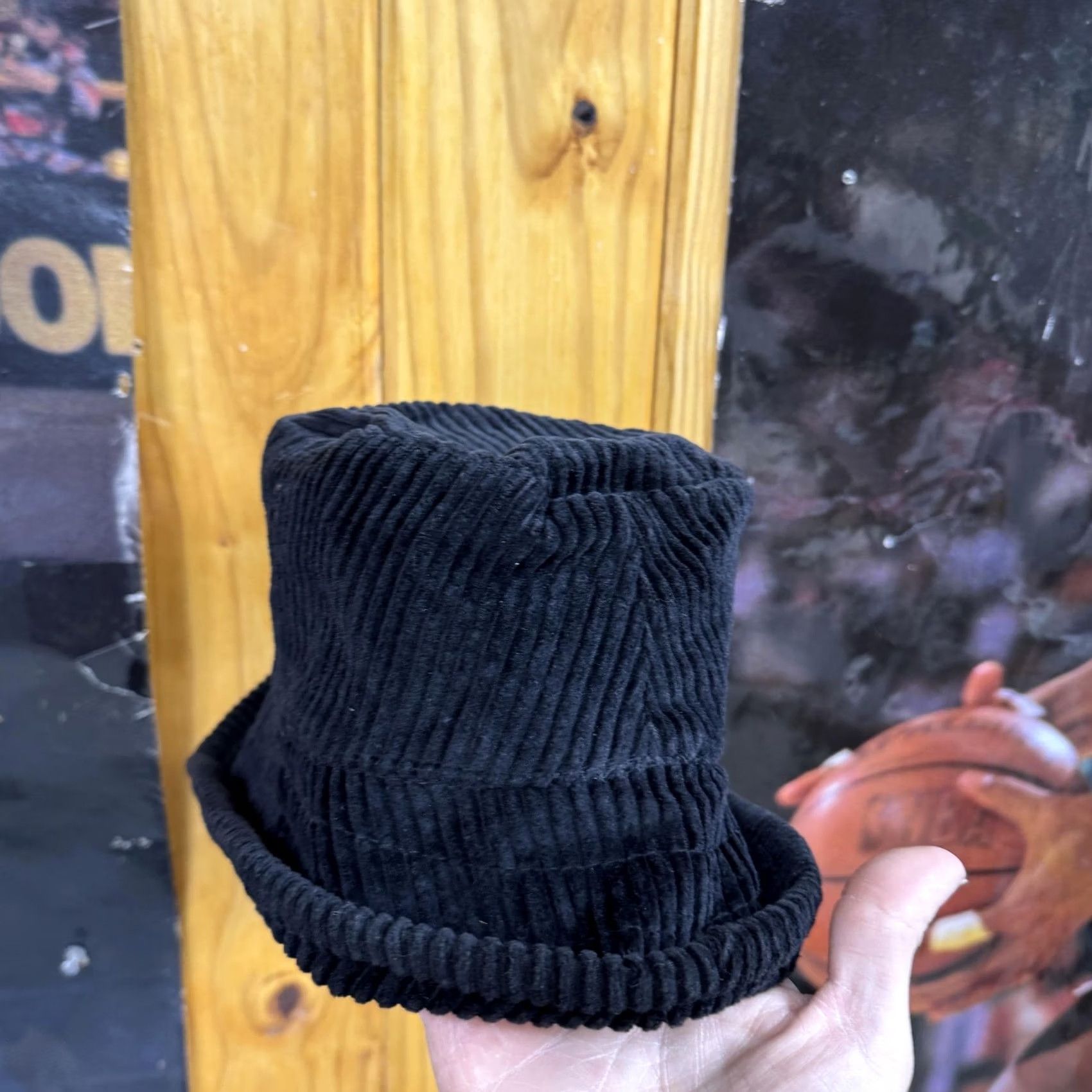 Eddie Bauer Eddie Bauer Hat Bucket One Size Black Corduroy Cotton Casual Mens Winter Size ONE SIZE - 3 Thumbnail