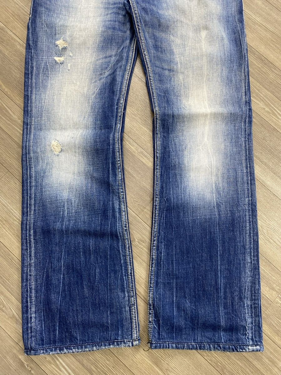 Diesel 2000s Diesel Distressed Faded Lgb Style Bootcut Flared Jeans Size US 30 / EU 46 - 6 Thumbnail
