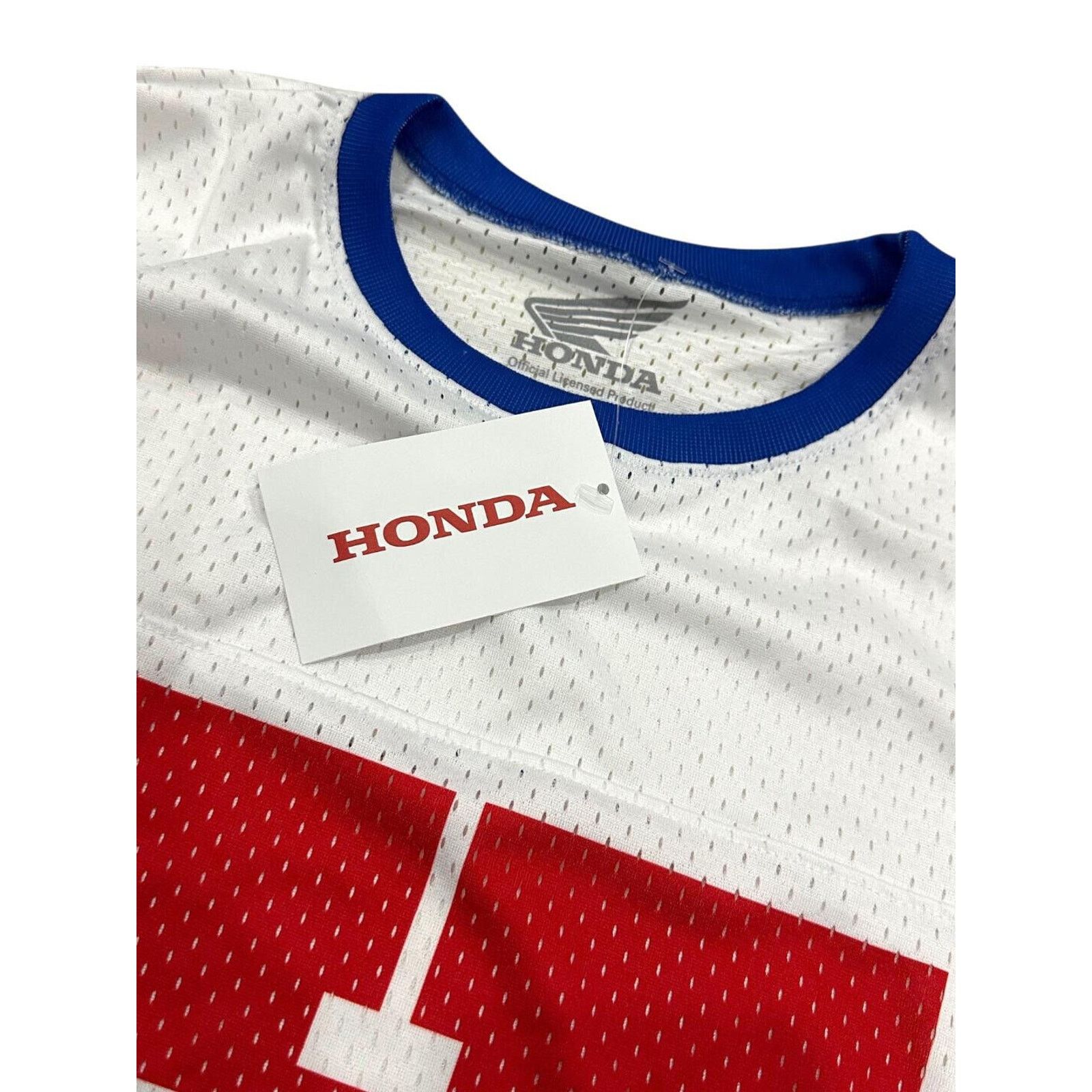 Honda Honda Racing Team Men's White Long Sleeve Mesh Jersey Shirt Size US XL / EU 56 / 4 - 2 Thumbnail