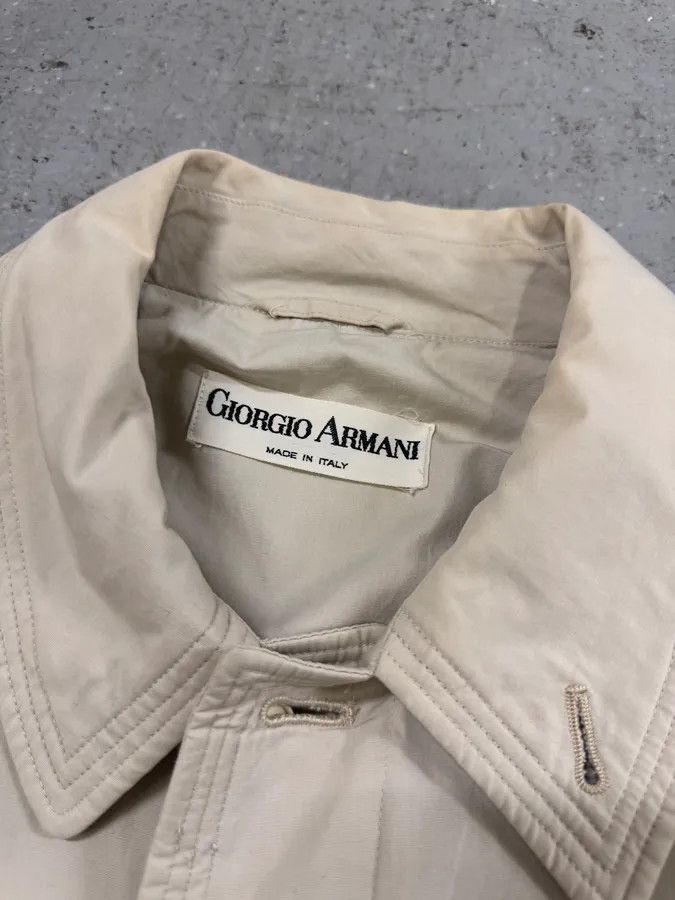 Giorgio Armani 1990s Giorgio Armani Beige Trench Coat Size US M / EU 48-50 / 2 - 6 Thumbnail