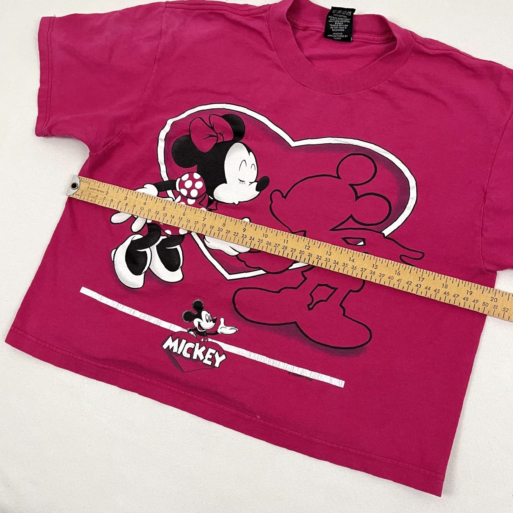 Mickey Unlimited VTG Disney Shirt Womens S Crop Mickey Mouse Minnie Mouse Heart Graphic T Size S / US 4 / IT 40 - 6 Thumbnail