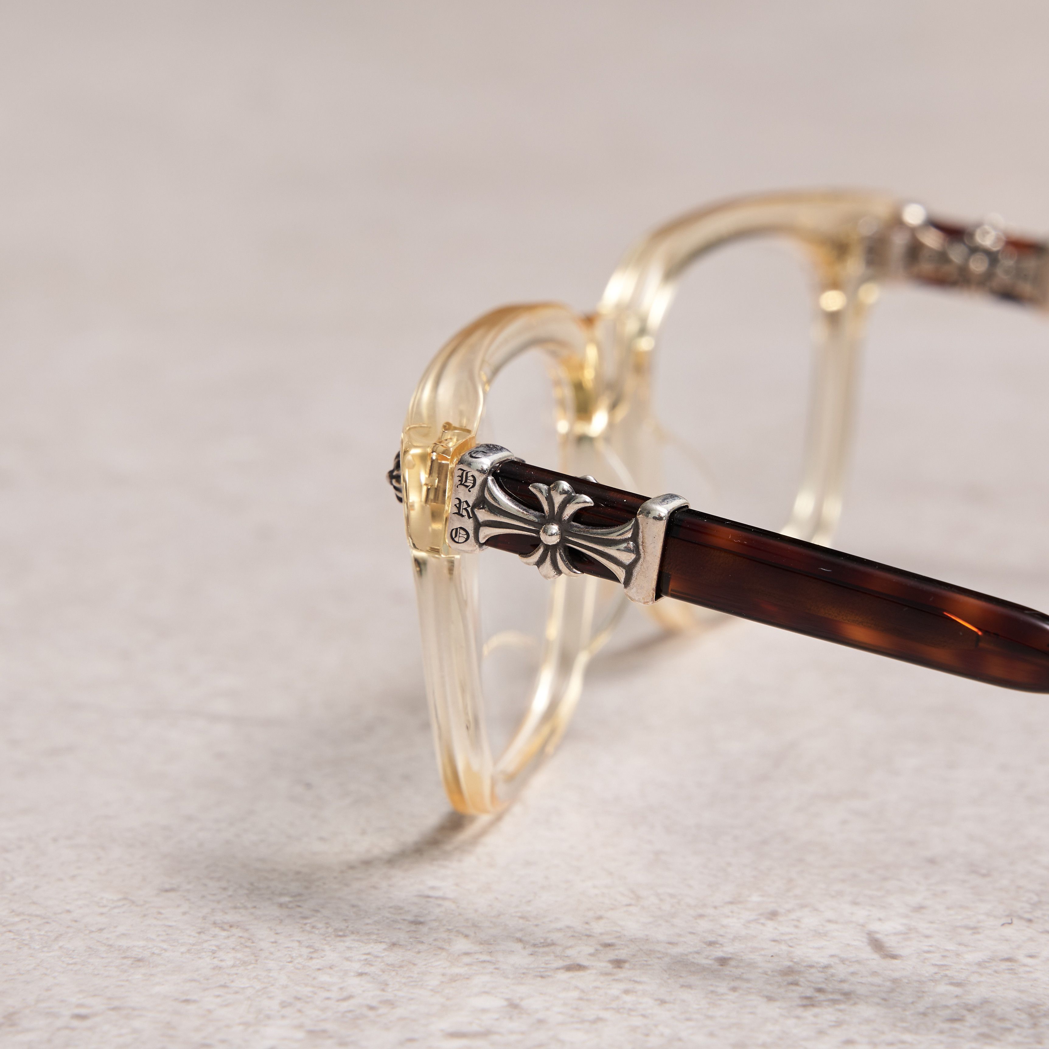 Chrome Hearts ✨RARE CHROME HEARTS COX UCKER Pale Ale-Havana Tortoise Size ONE SIZE - 13 Thumbnail