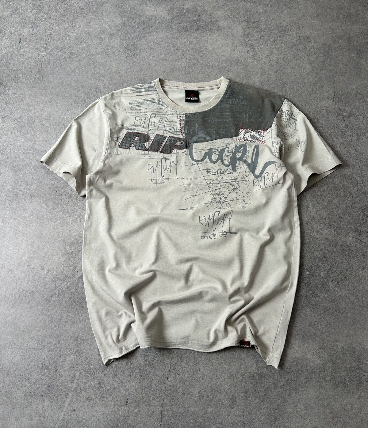 Rip Curl Vintage Rip Curl y2k big logo shirts mens grey Size US M / EU 48-50 / 2 - 1 Thumbnail