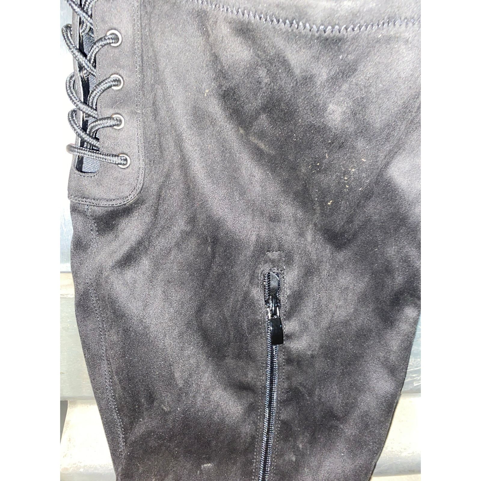 Other Black Stretch Platform Knee Boots NEW Women's 9.5W Size US 9.5 / IT 39.5 - 7 Thumbnail