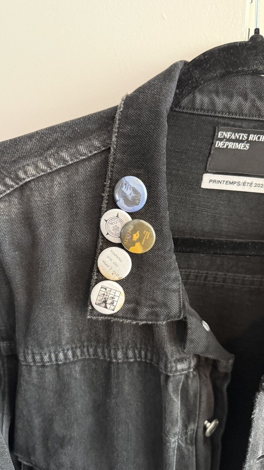 Enfants Riches Deprimes ERD Type VII Jacket Pin Assemblage “Charcoal” Size US XXL / EU 58 / 5 - 2 Thumbnail